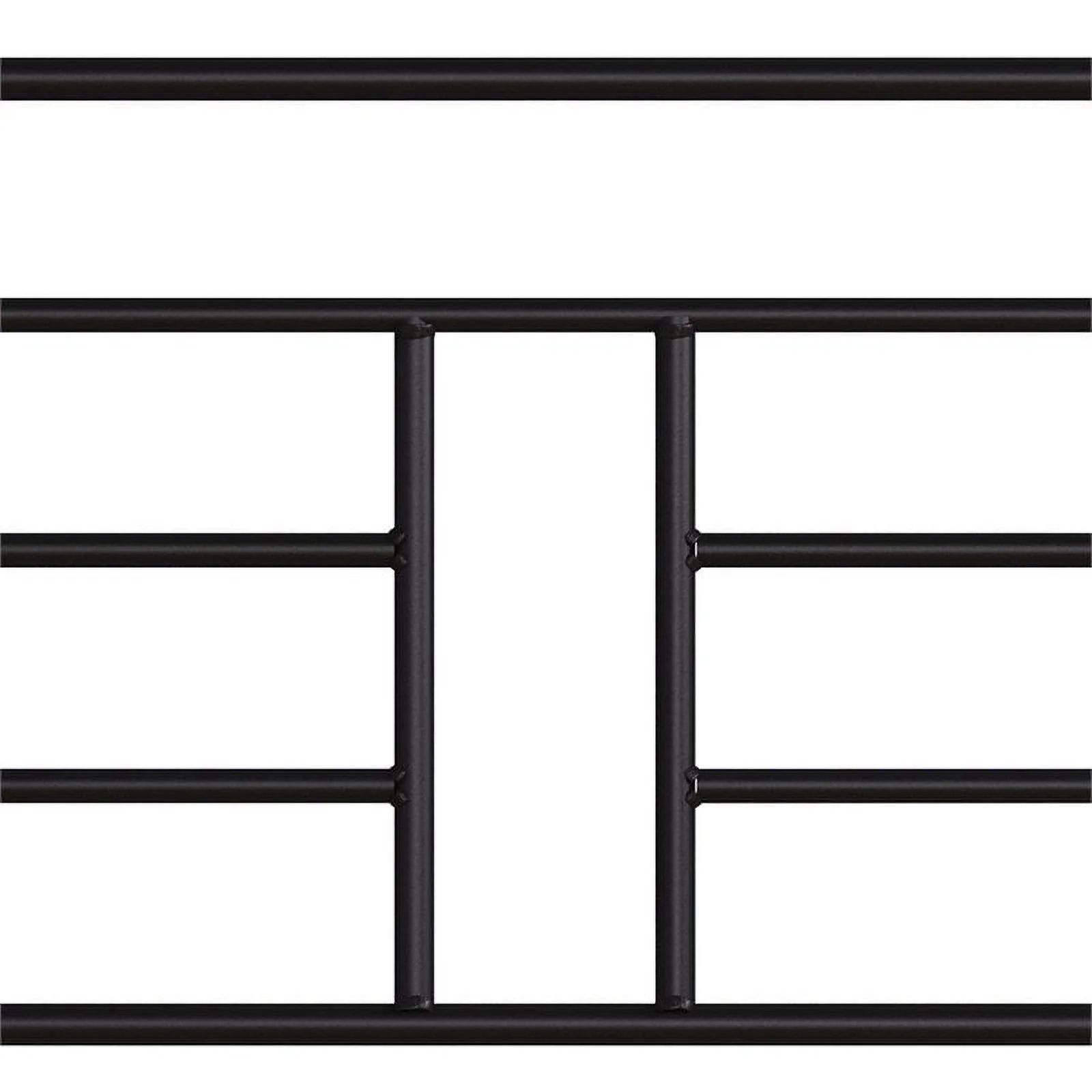 River Street Designs Raymond Textured Black Metal with Dark Weathered Wood Poster Queen Bed