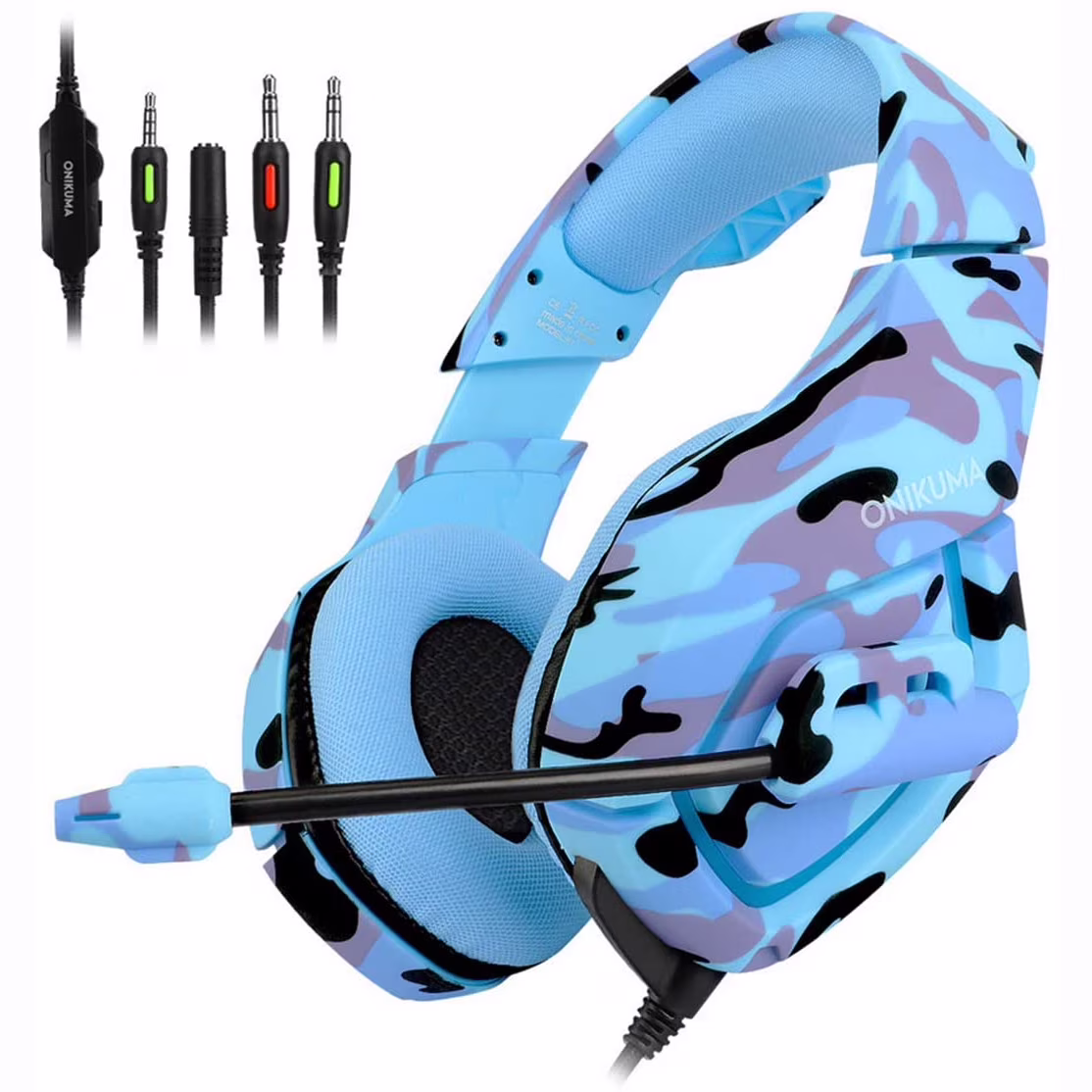 Gaming Headset with Microphone for New Xbox One PS4, Surround Stereo Noise Cancelling Game Headphones for PC, Mac, Smart Phones, Switch