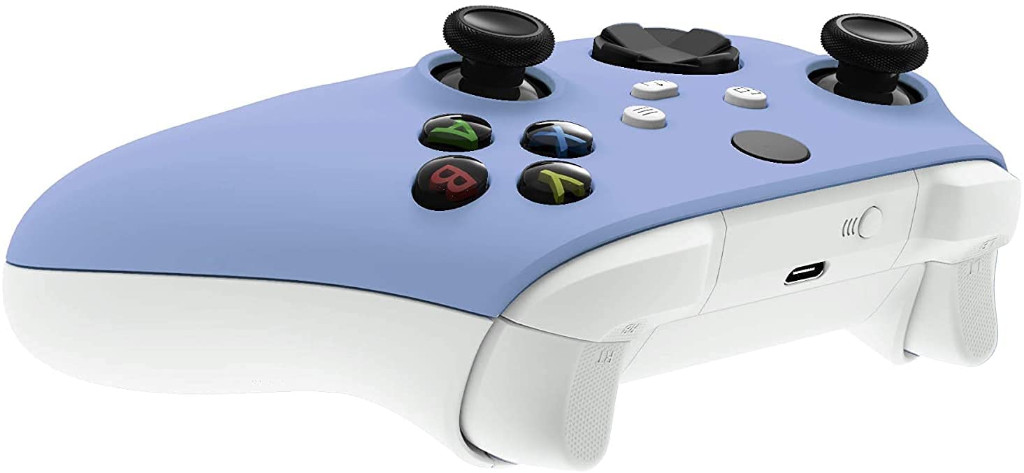 Wireless Controller for Microsoft Xbox Series X/S & Xbox One - Custom Soft Touch Feel - Custom Xbox Series X/S Controller (X/S Light Violet)