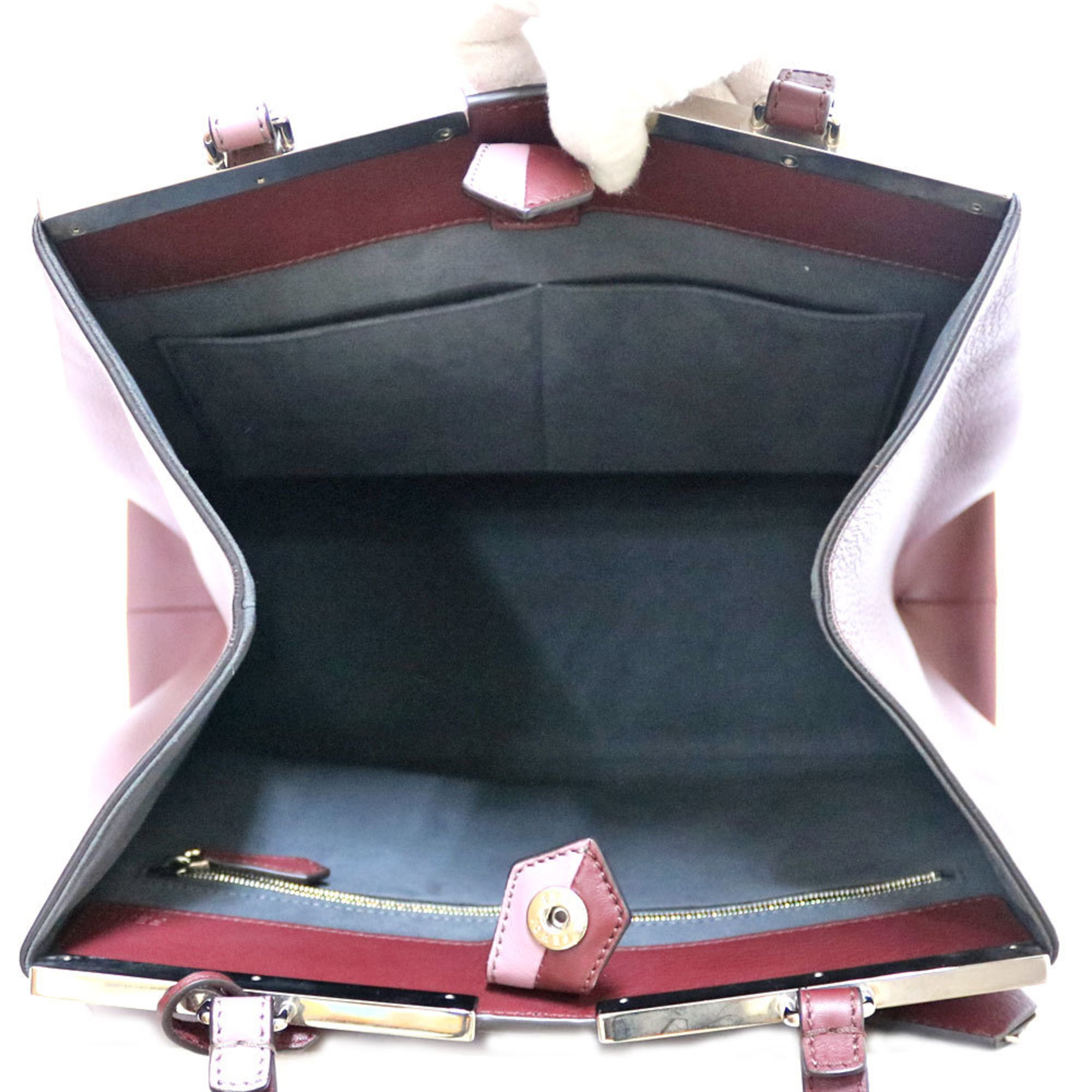 Pre-Owned FENDI Fendi Shoulder Bag Pink Women's Leather (Fair)