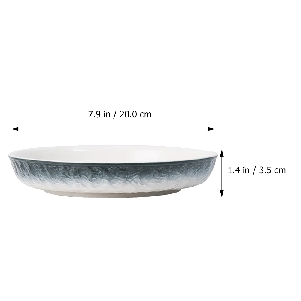 Tableware Ceramic Plate Household Assiette Tableware  Round Dish