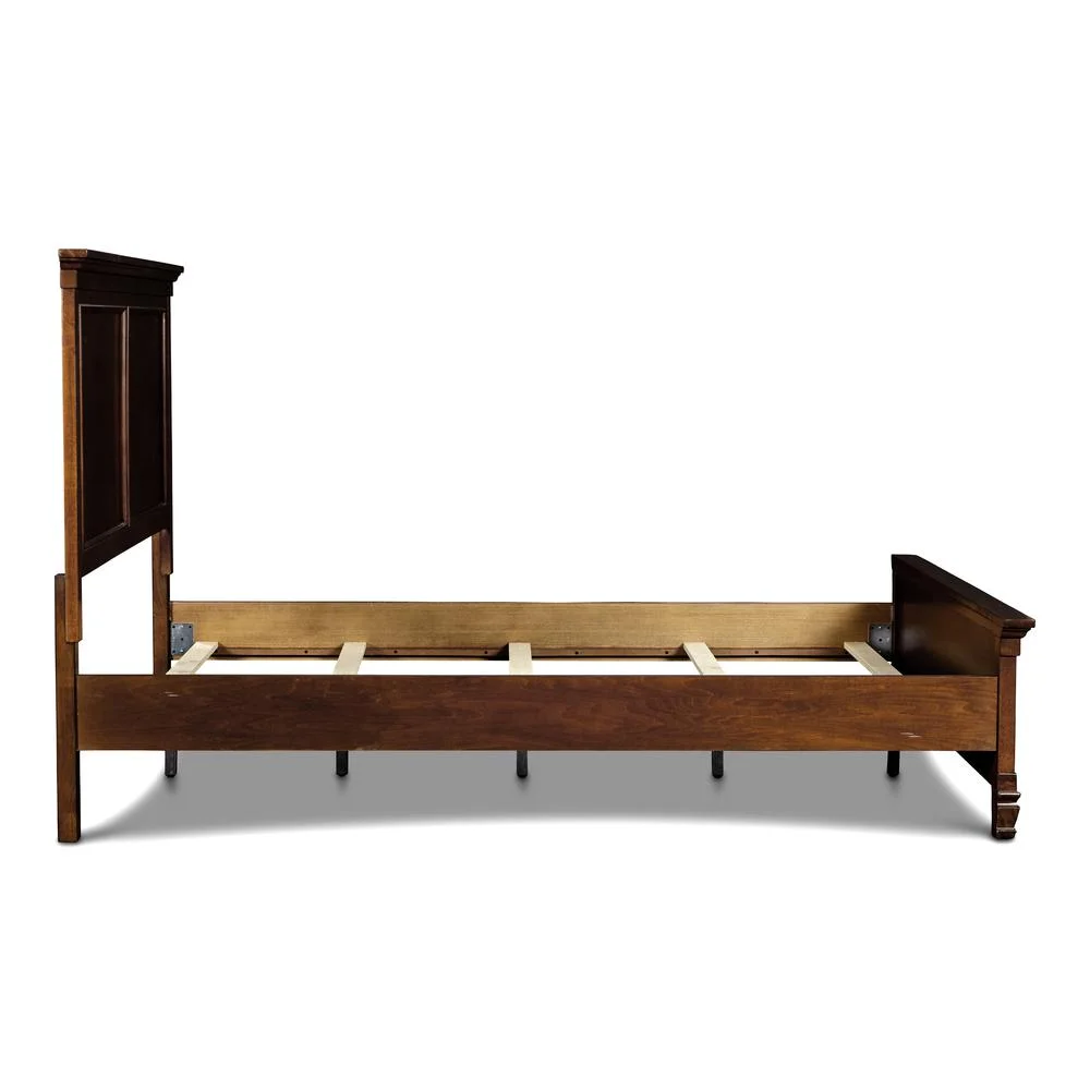 New Classic Furniture Tamarack 5/0 Solid Wood Queen Bed in Burnished Cherry