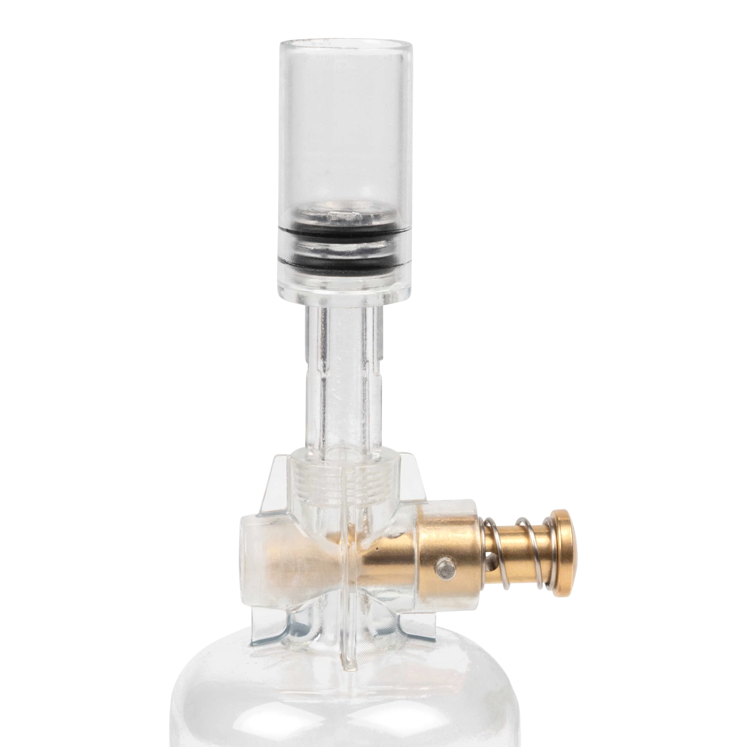 Thunder Cloud Vision Powder Flask, 4 oz, Clear, Fiberglass, 1