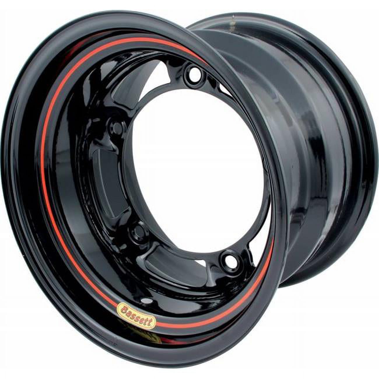 Bassett 50SR5 Ultra Light Wide 5 Wheel - 15 x 10 in. - Black - 5 in. Back Spacing - 15.75 lbs