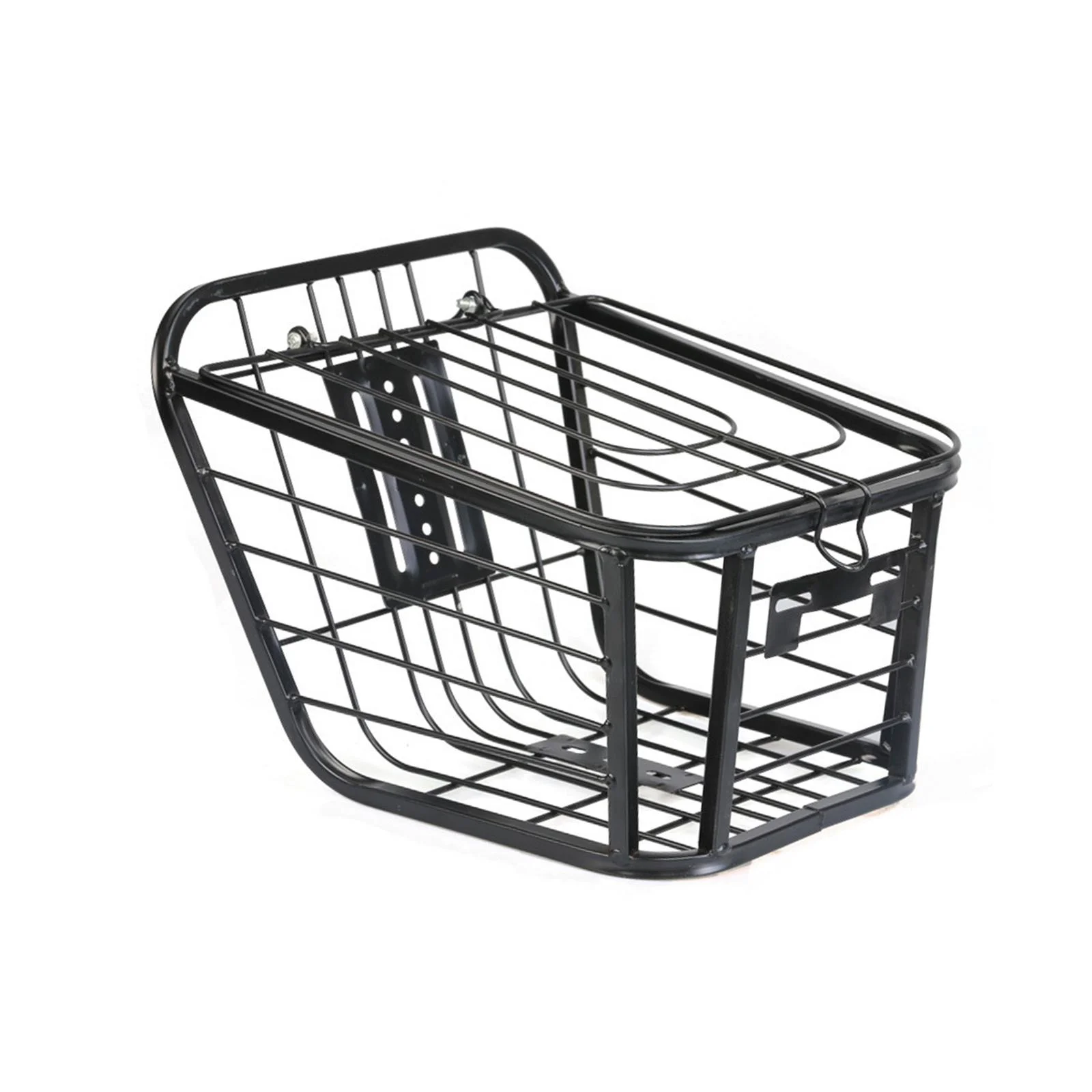 Bike Basket Wire Mesh Basket Organizer Holder Durable Storage Basket Bike Pannier for Riding Luggage Road Bike Travel Accessories