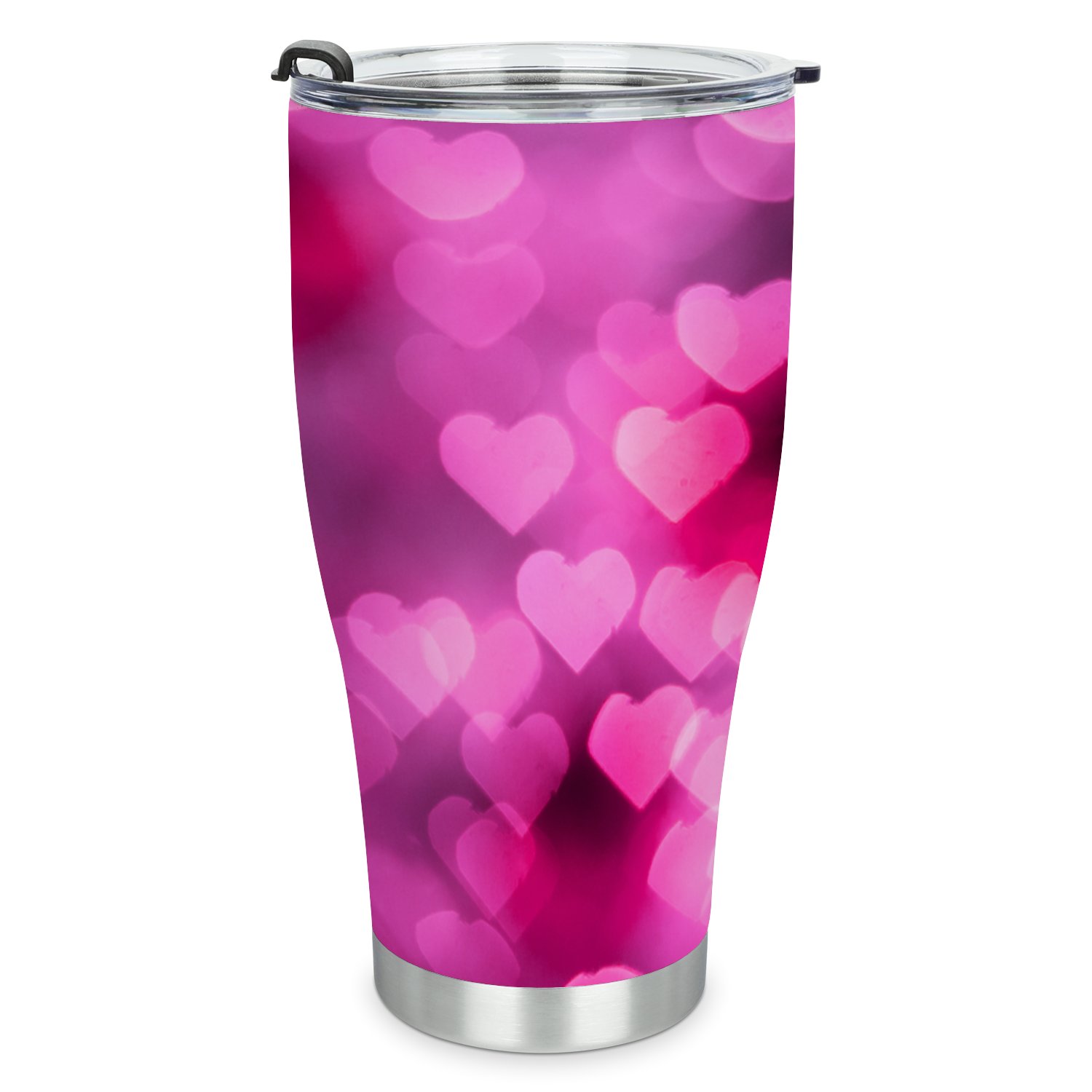 Hidove Stainless Steel Tumbler, Love Valentine Day Concept 30oz Leak Proof & Stainless Steel Bottle for Hot & Cold Drinks - Coffee Travel Mug, Water Metal Canteen, Thermal Cup