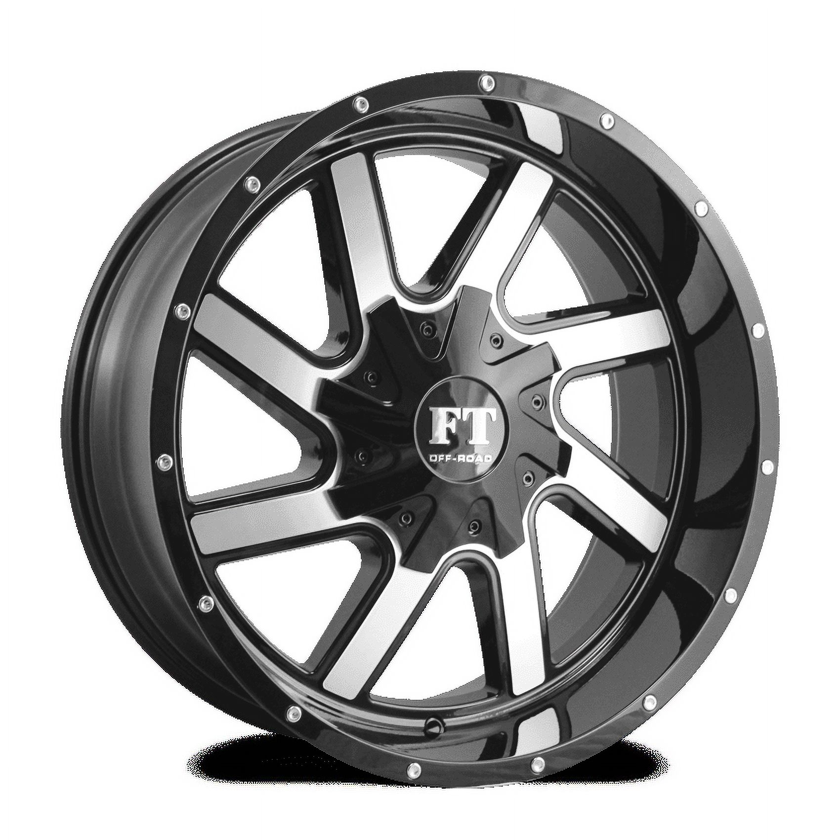18X9 12-135/139.7 OFF ROAD FT-1 BLACK/MACHINE 0/108.1