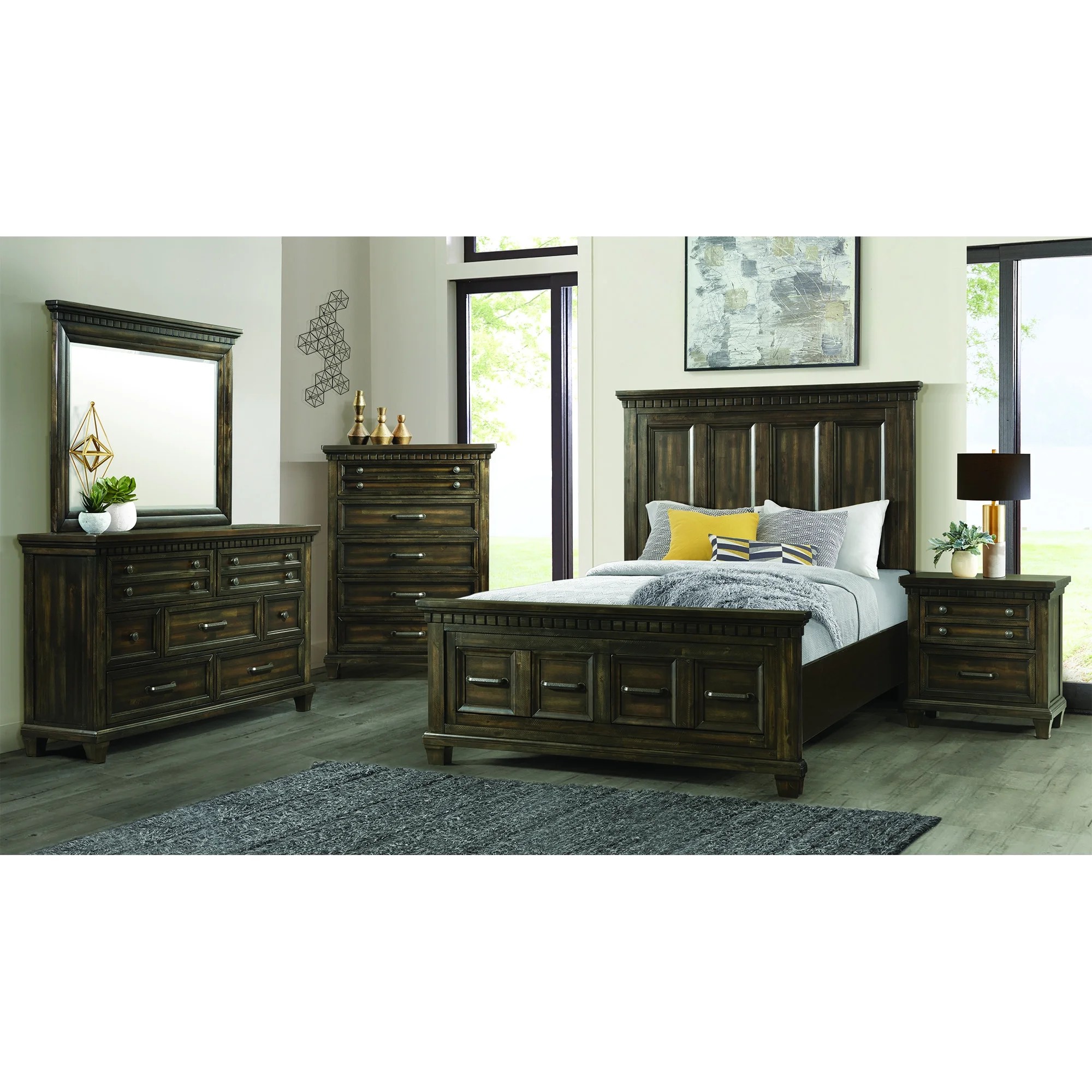 Picket House Furnishings Johnny King Storage 4PC Bedroom Set