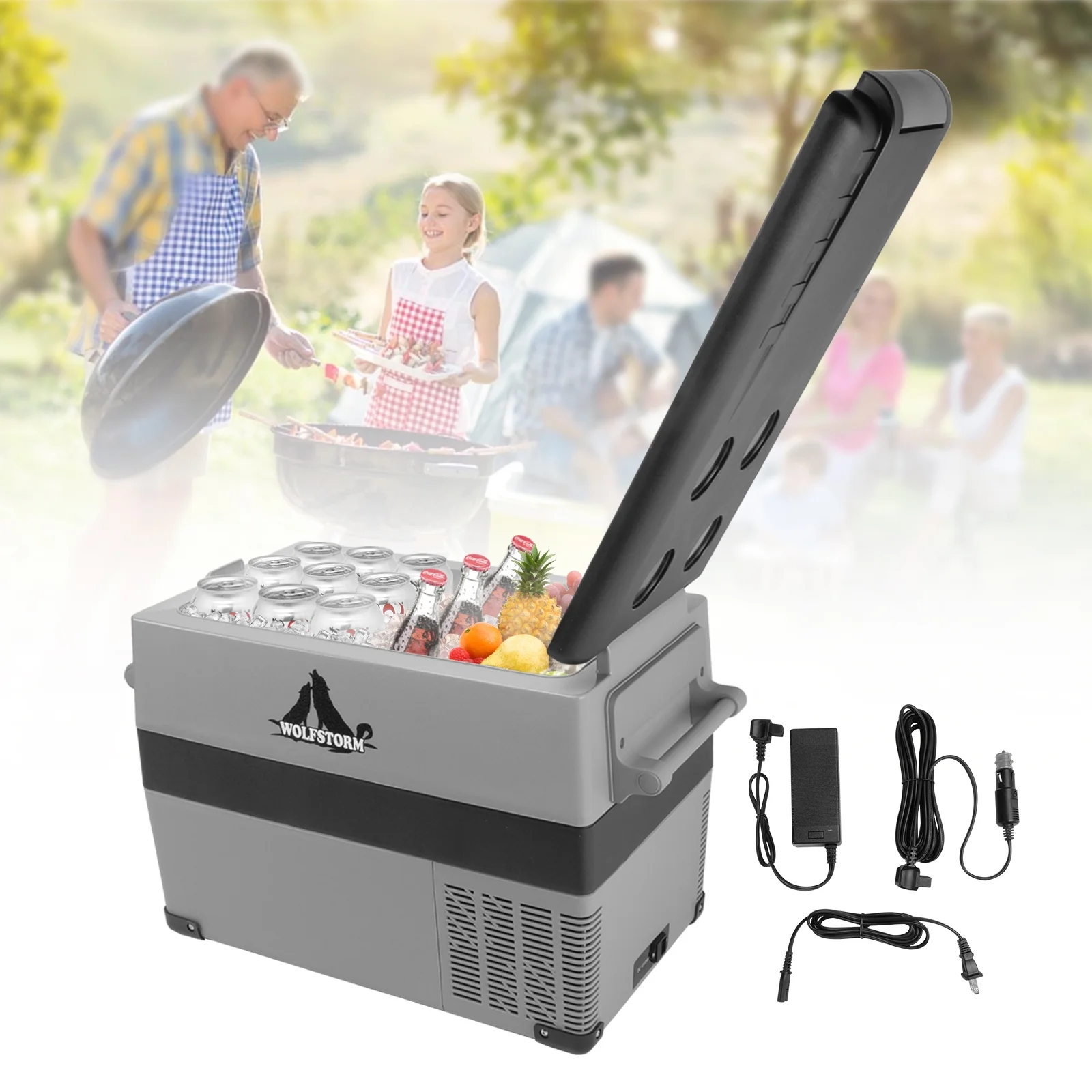 CPW Wolf Storm Portable 45 Liter Capacity Refrigerator Car Travel Truck Cooler Camping Freezer 12V 24V Mini Fridge