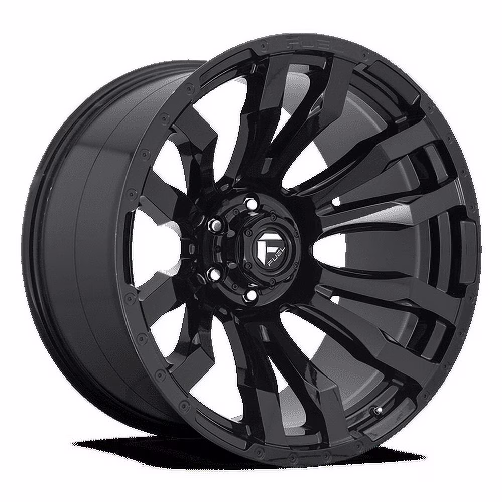 Fuel 1PC Aluminum Rim D675 BLITZ 20X9in Gloss Black Finish, D67520908950