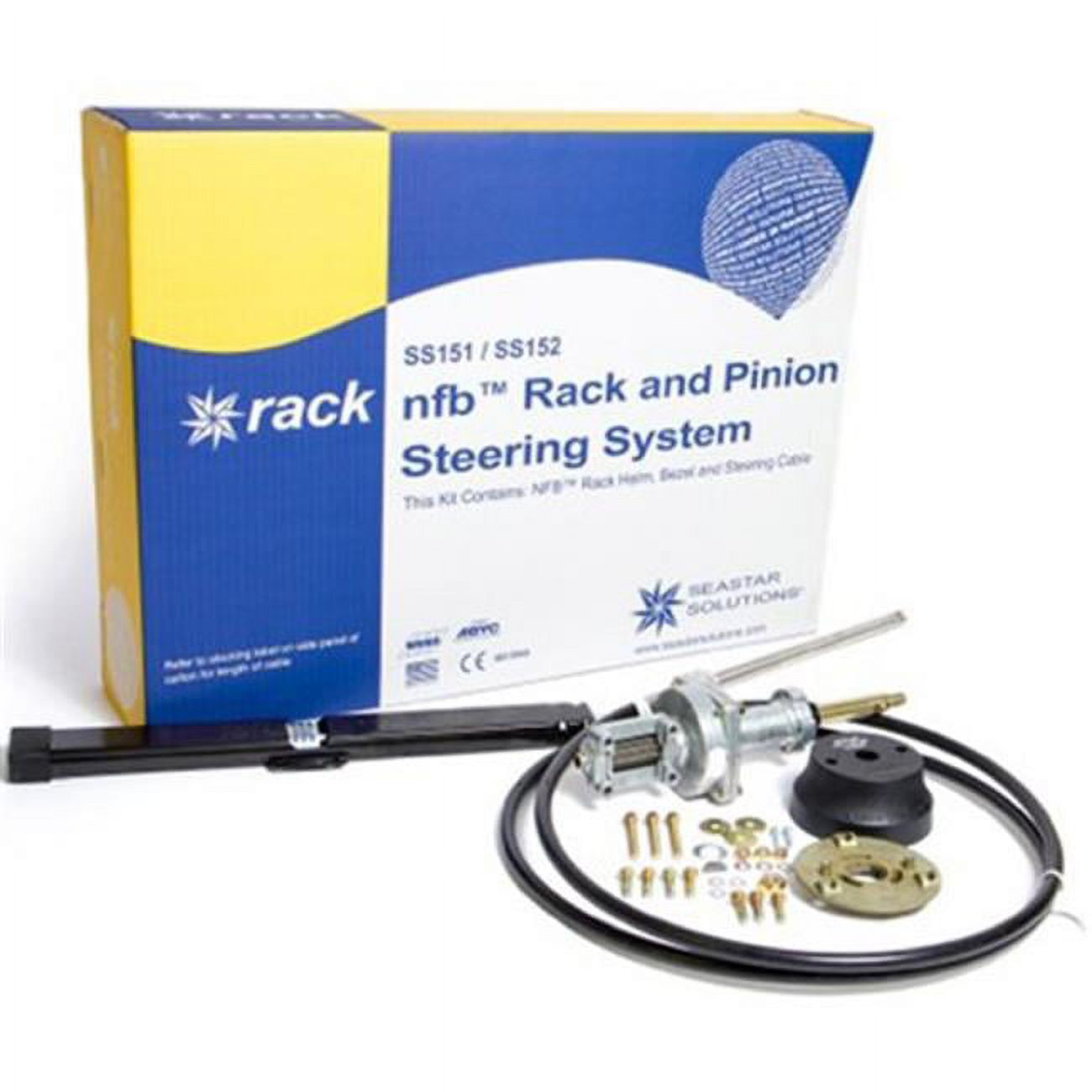 SeaStar Solutions No FeedBack Rack and Pinion Steering Kit, Single