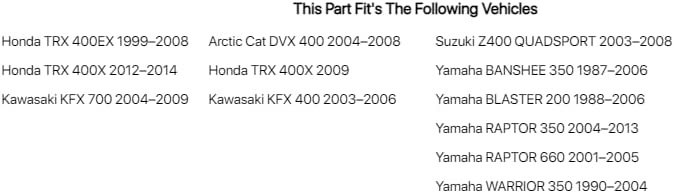 Comp Series Nerf Bars Replacement Webbing Red for Yamaha BANSHEE 350 1987-2006