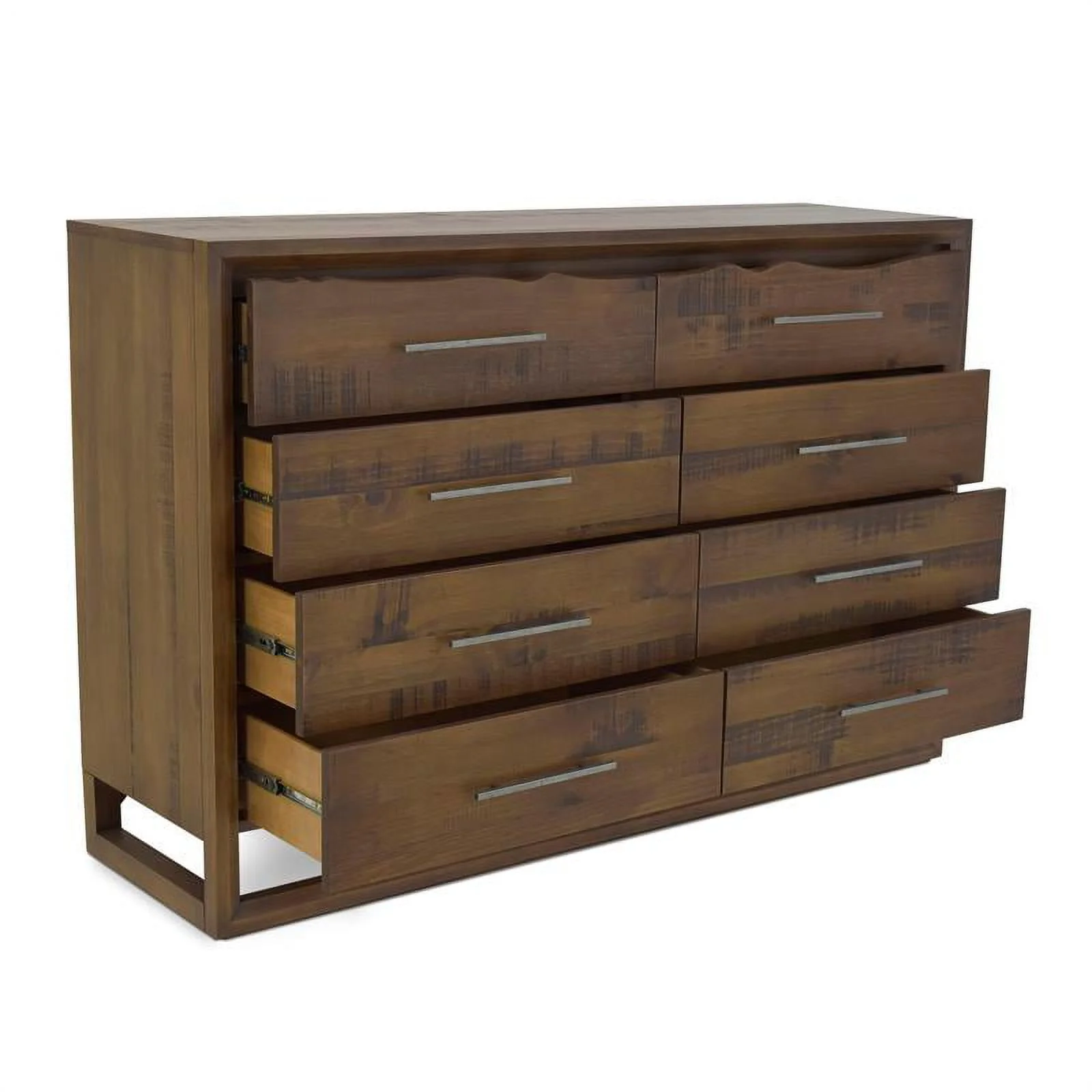 Bowery Hill Modern 8-drawer Wood Dresser in Mocha Brown Finish