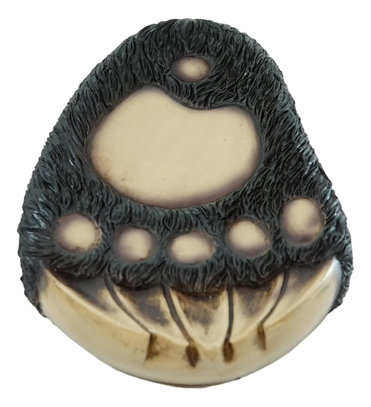 Rustic Large Black Bear Paw With Claws Fruit Platter Candy Treat Bowl Plate 12