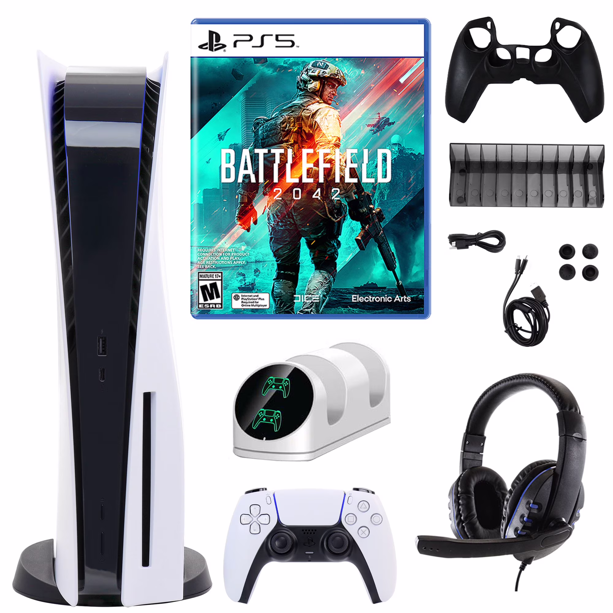 PlayStation_PS5 Video Game Console (Disc Edition) – God of War Ragnarök Bundle – PlayStation - 5