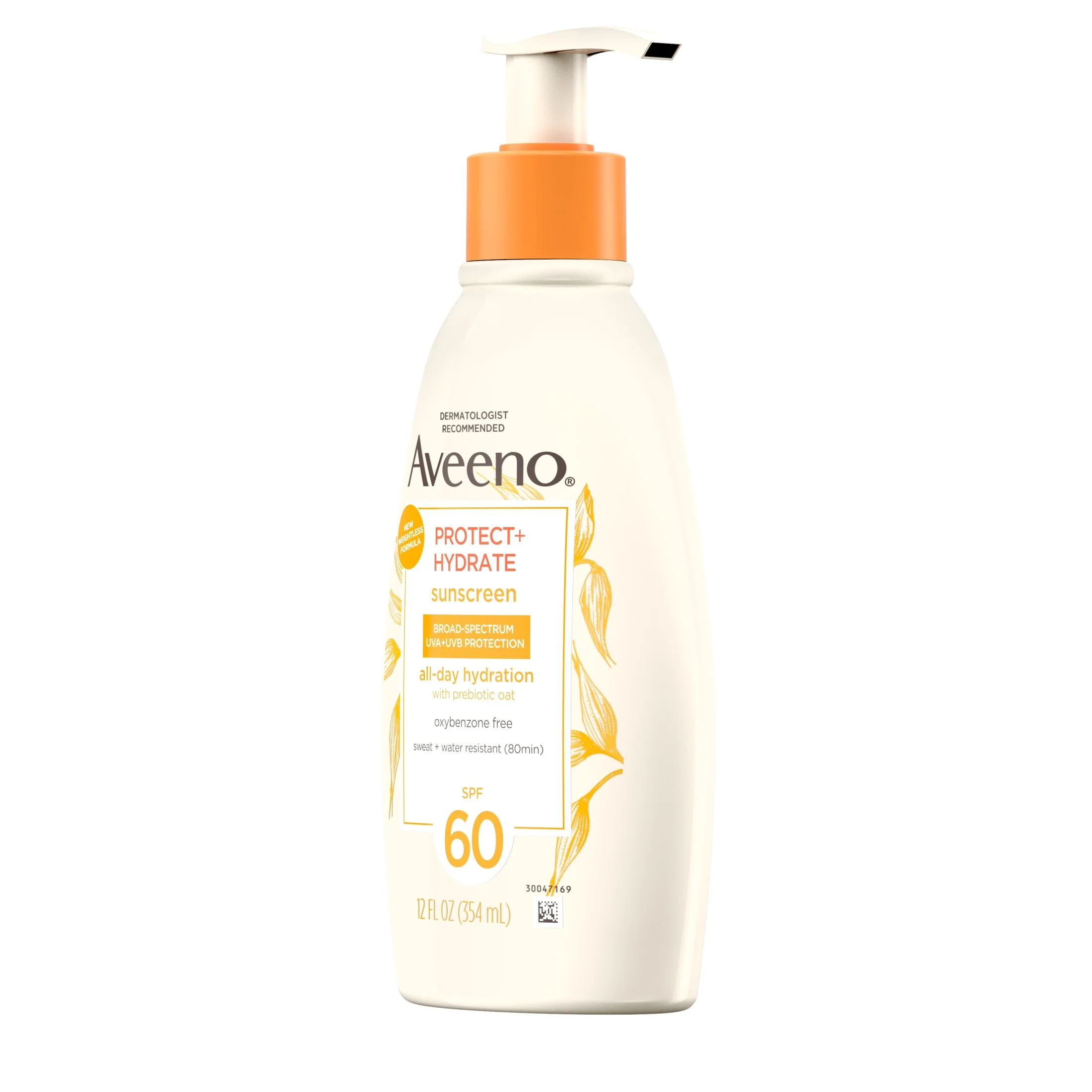 Aveeno Protect + Hydrate Body Sunscreen Lotion, SPF 60, 12.0 fl. oz