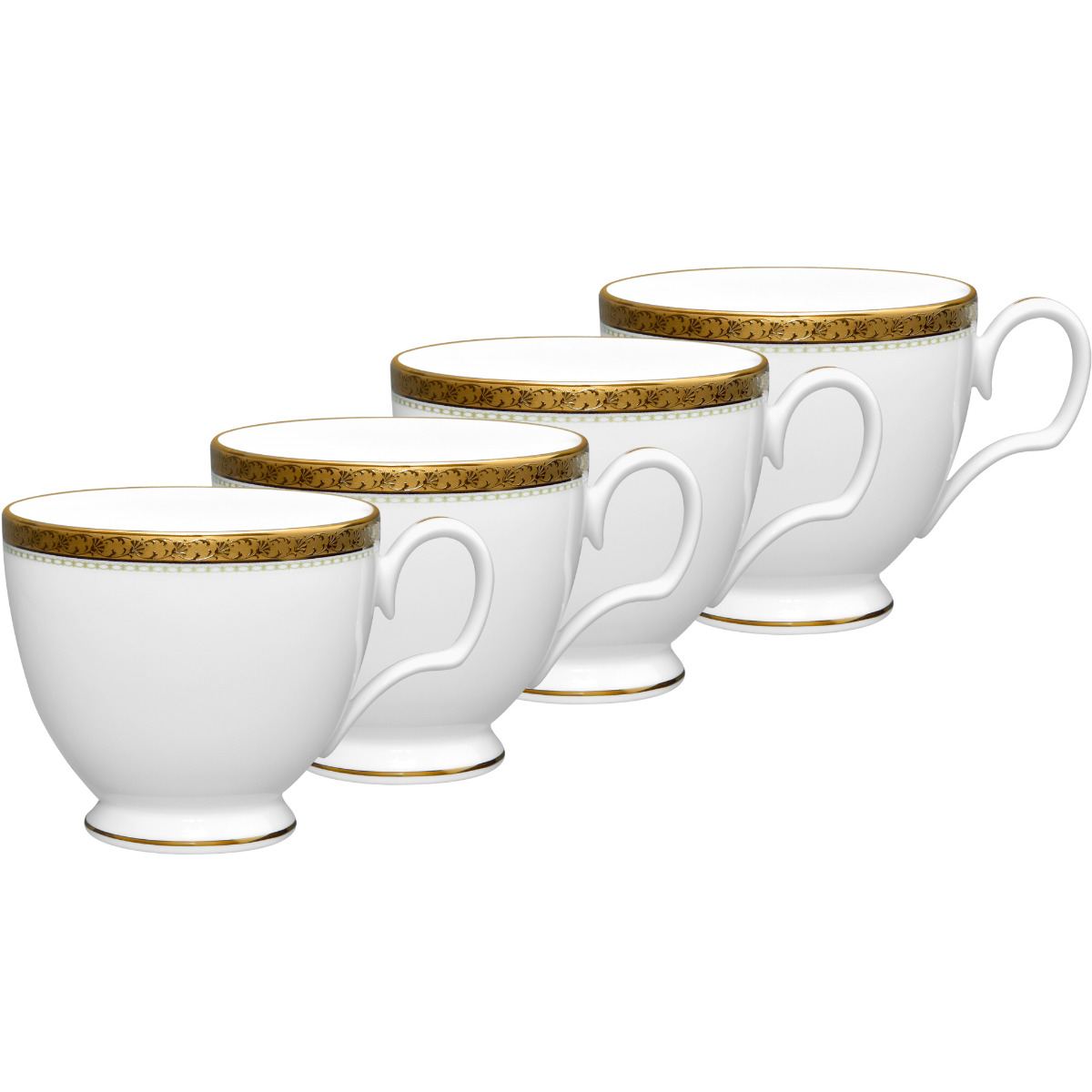 Noritake Charlotta Gold Set of 4 Cups