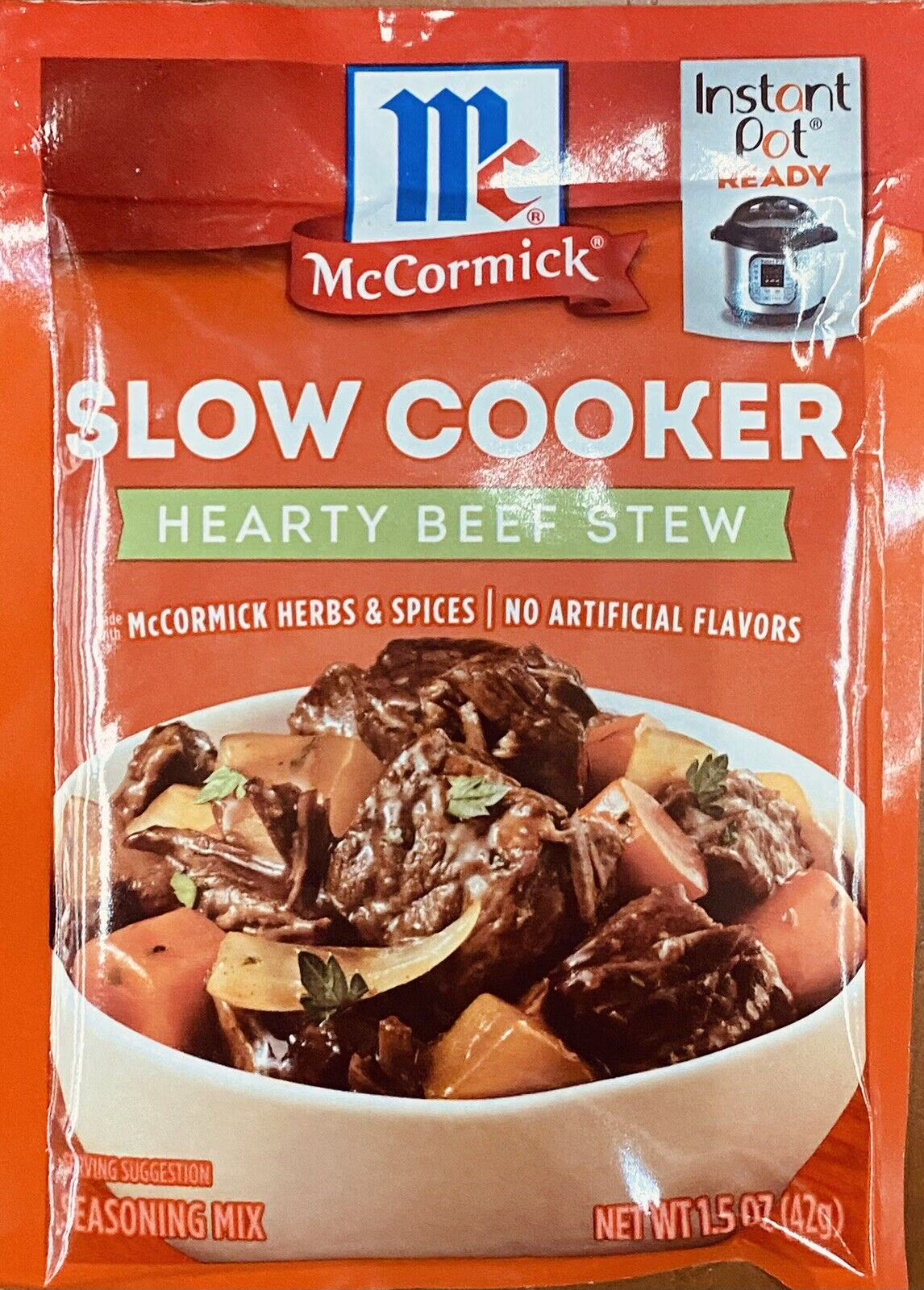 McCormick Slow Cooker HEARTY BEEF STEW Seasoning Mix Savory Herbs & Spices 1.5oz