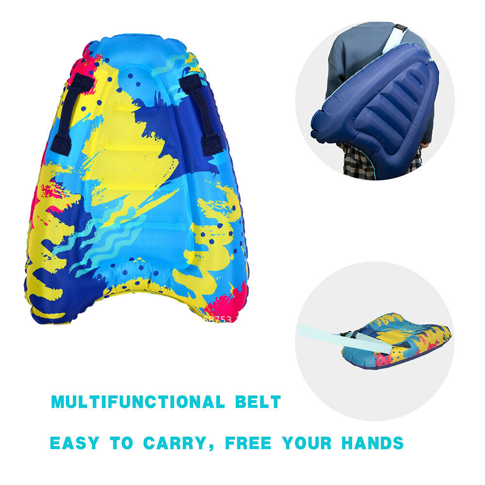 Inflatable Foldable Floating Bed Float Surfboard Beach Swimming Pool Raft Water