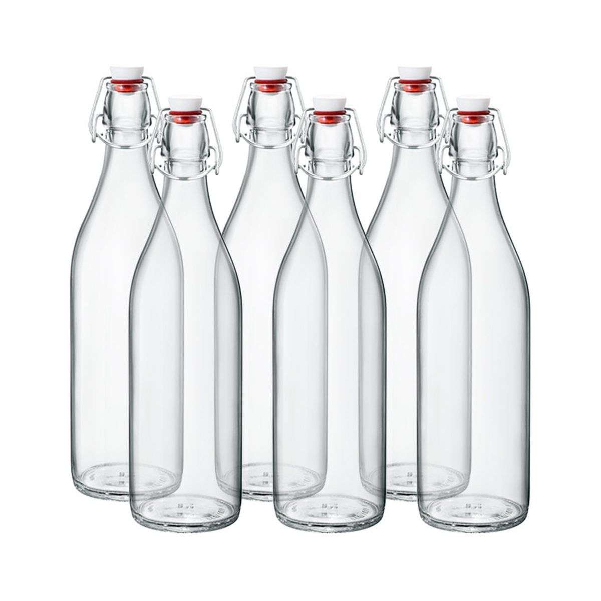 Bormioli Rocco 33.75oz Swing Top Giara Glass Bottles - Clear | 6-pack