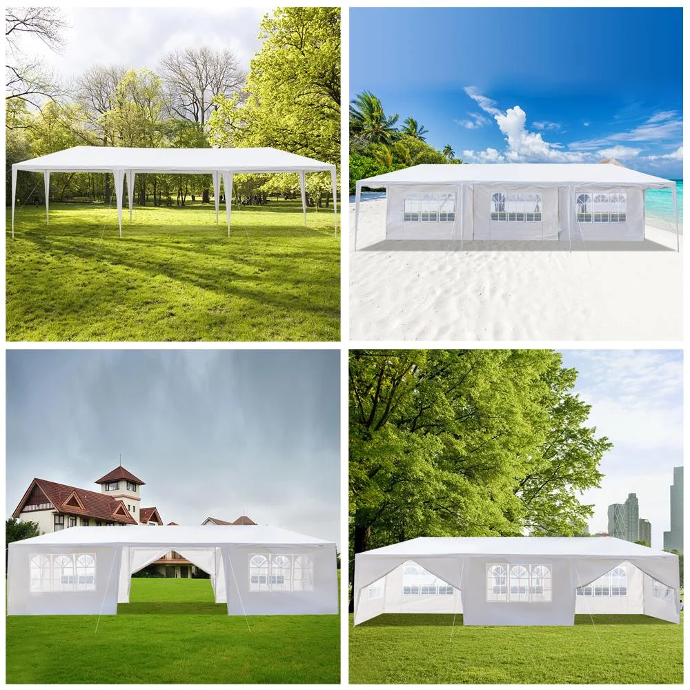 Winado 10'x 30' Canopy Wedding Party Tent w/8 Sidewalls Gazebo Pavilion White