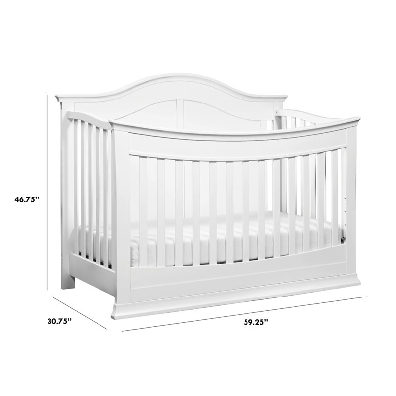 DaVinci Meadow 4-in-1 Convertible Crib With Toddler Bed Conversion Kit