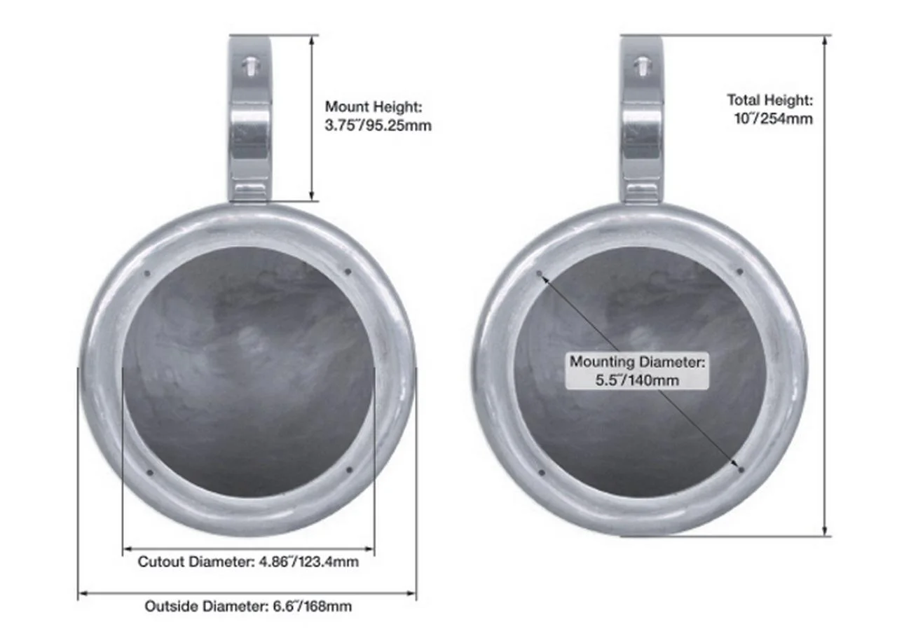 (2) Rockville MAC525B 5.25