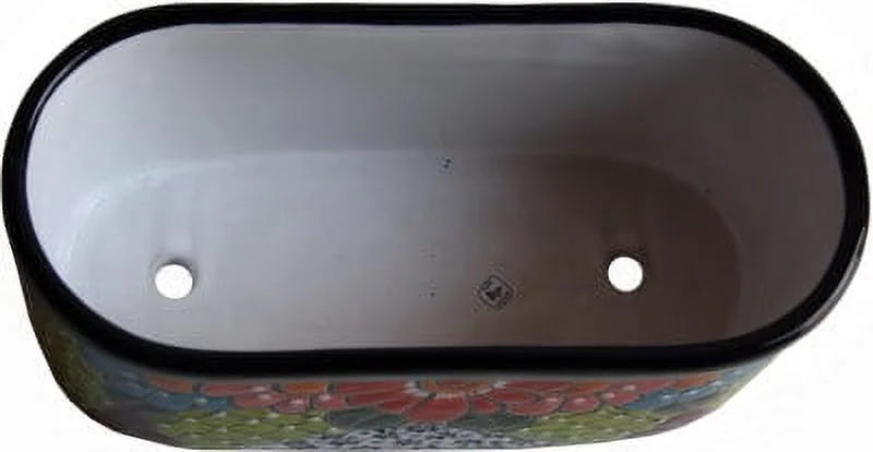 Cuna Mexican Colors Talavera Ceramic Garden Pot