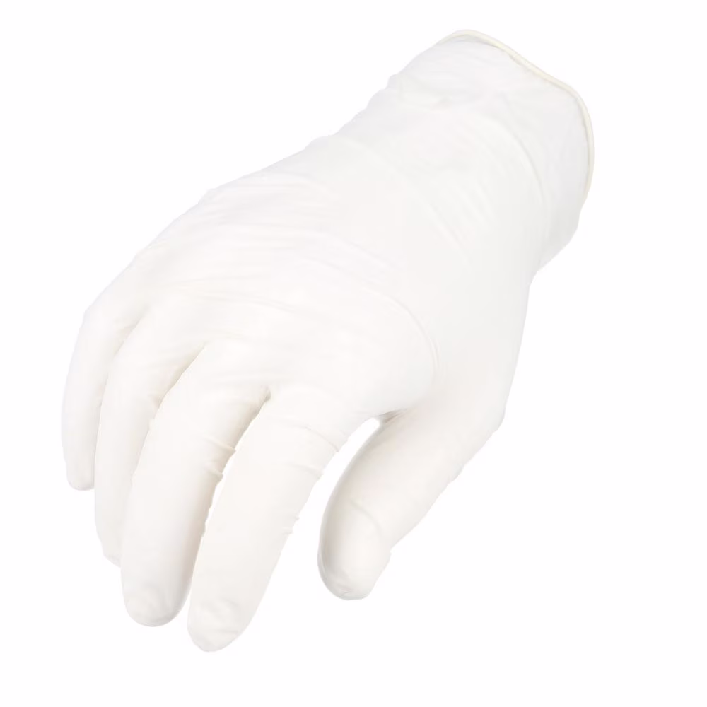 1000 Count Industrial Disposable Powder Free Latex Gloves, White, 4.5 Mil, Large