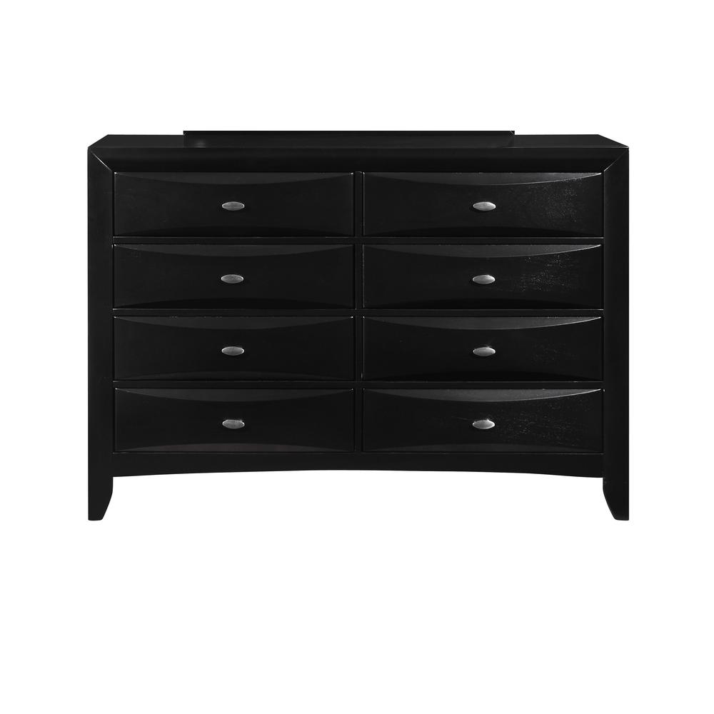 Global Furniture USA Linda Contemporary Black Dresser