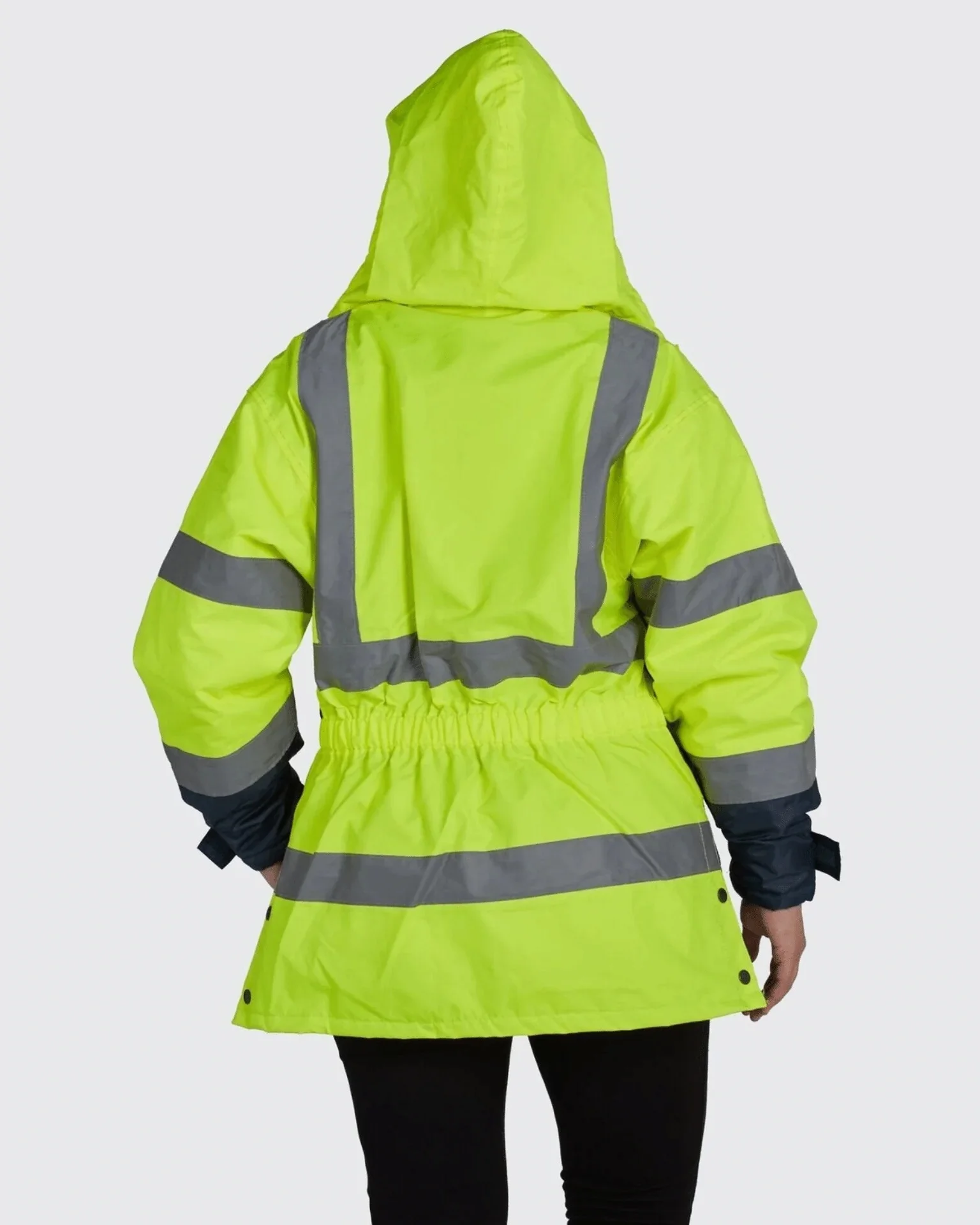 UHV664SM High Visibility Green Waterproof Class 2 Jacket - Small