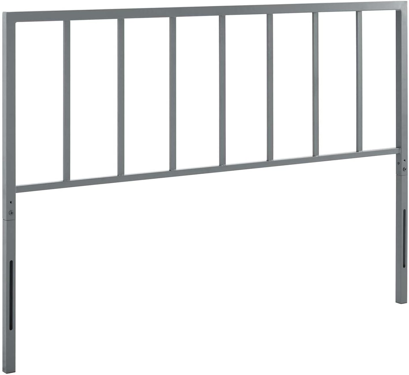 Tatum Modern Farmhouse Metal Full Headboard In Gray