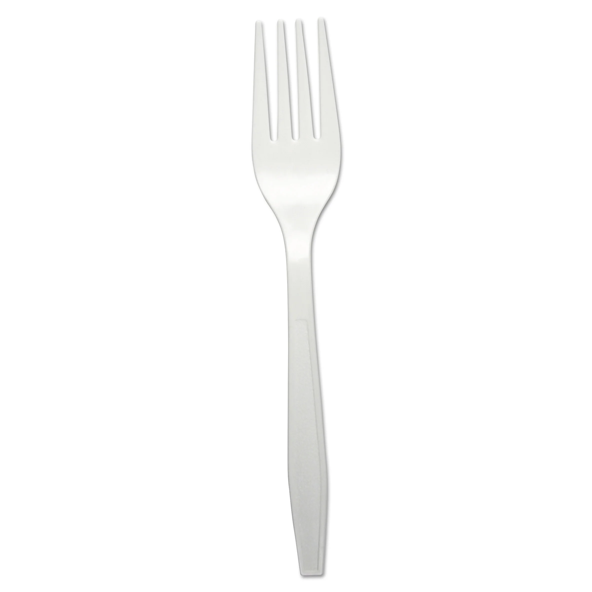 Heavyweight Polypropylene Cutlery, Fork, White, 1000/carton | Bundle of 5 Cartons