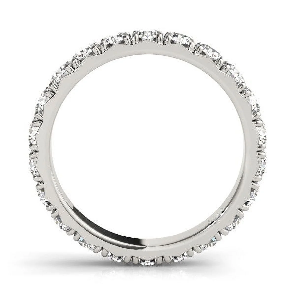 FRENCH CUT DIAMOND ETERNITY WEDDING BAND
