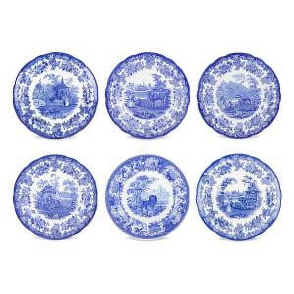 Spode Blue Room  Zoological Plates, Set of 6 Assorted Motifs