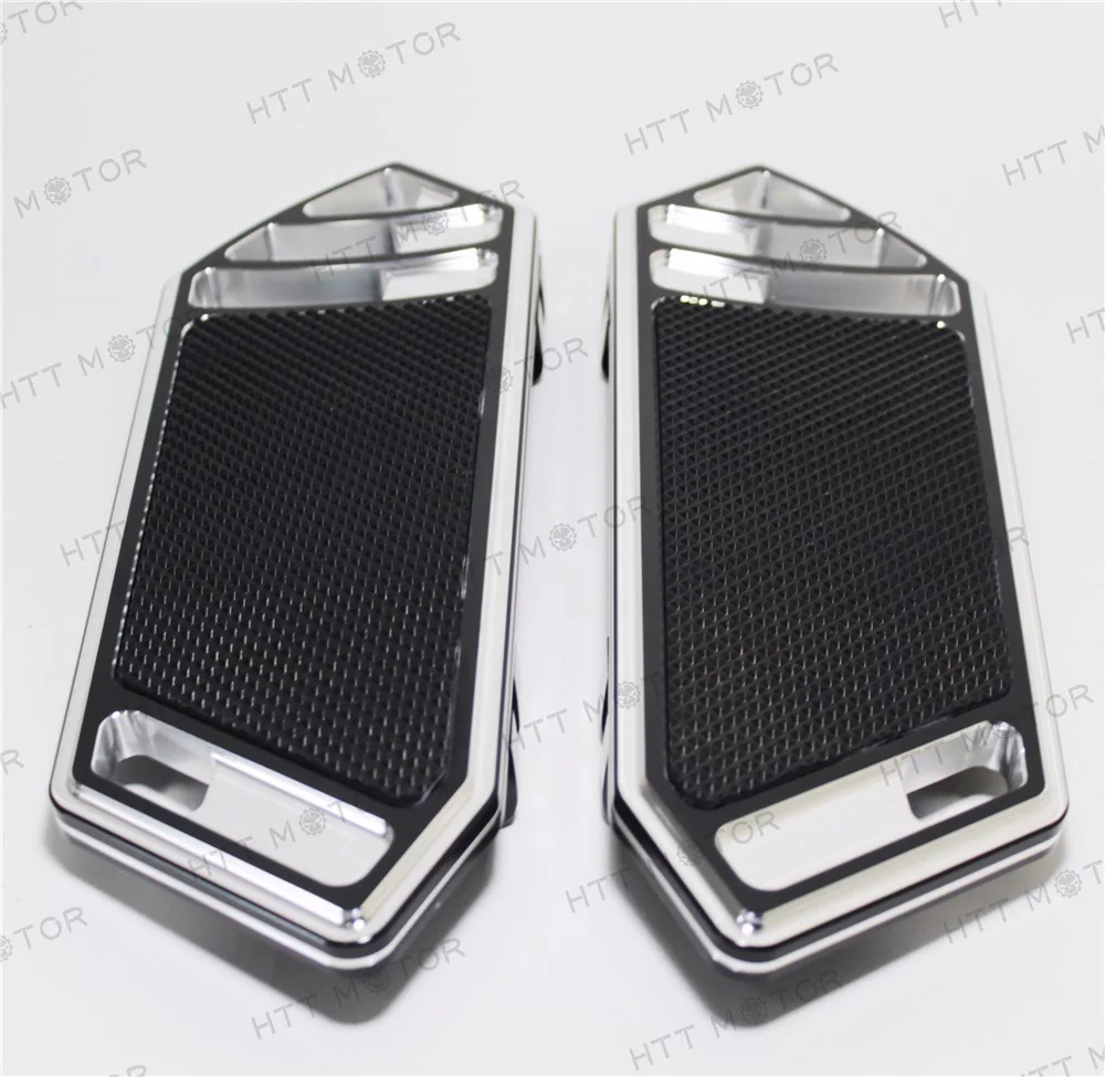 HTTMT- Cut Rider Front FootBoard Floorboard Fit Harley Touring Softail 84-15 Black