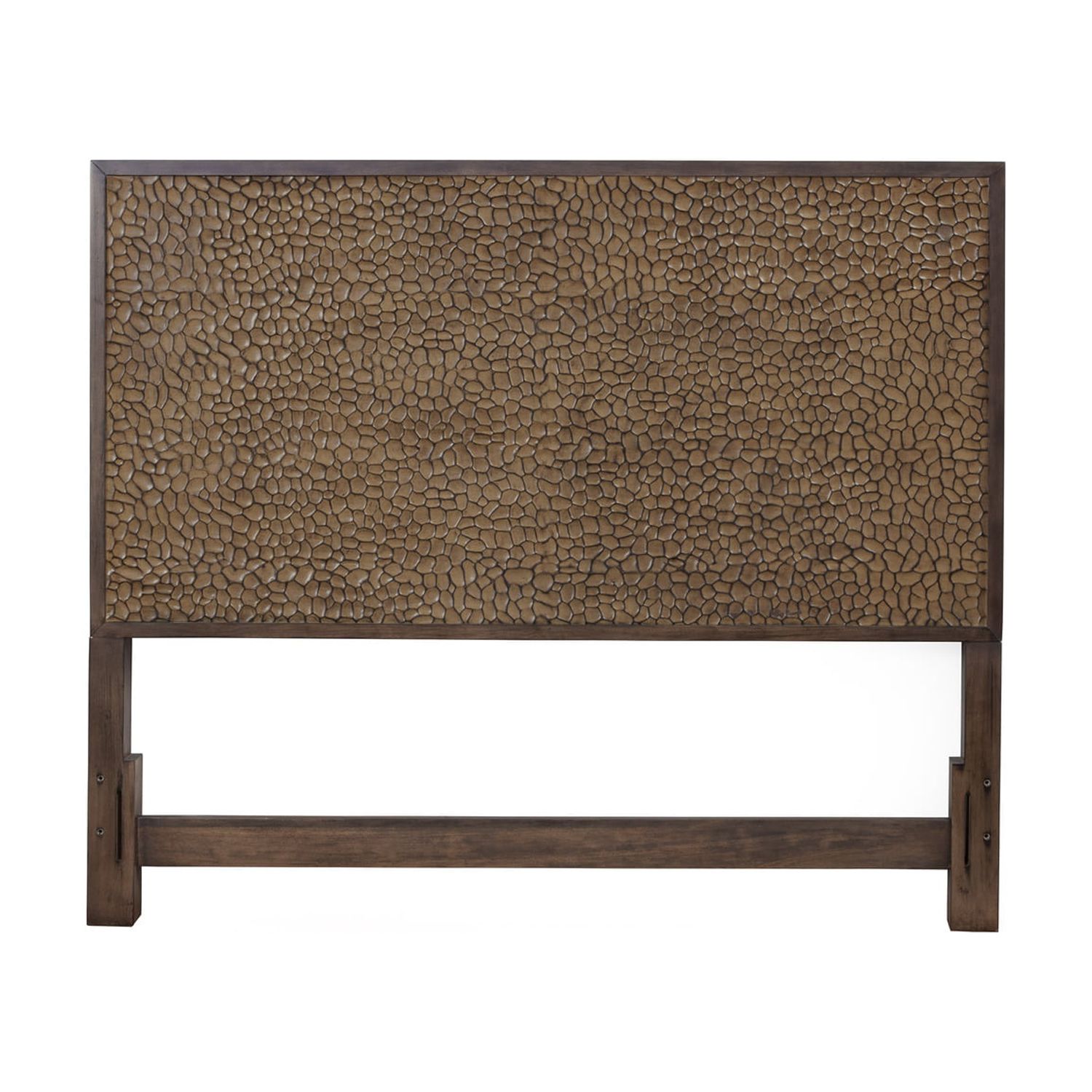 Alpine Furniture Brown Pearl Queen Panel Bed in Brown Bronze