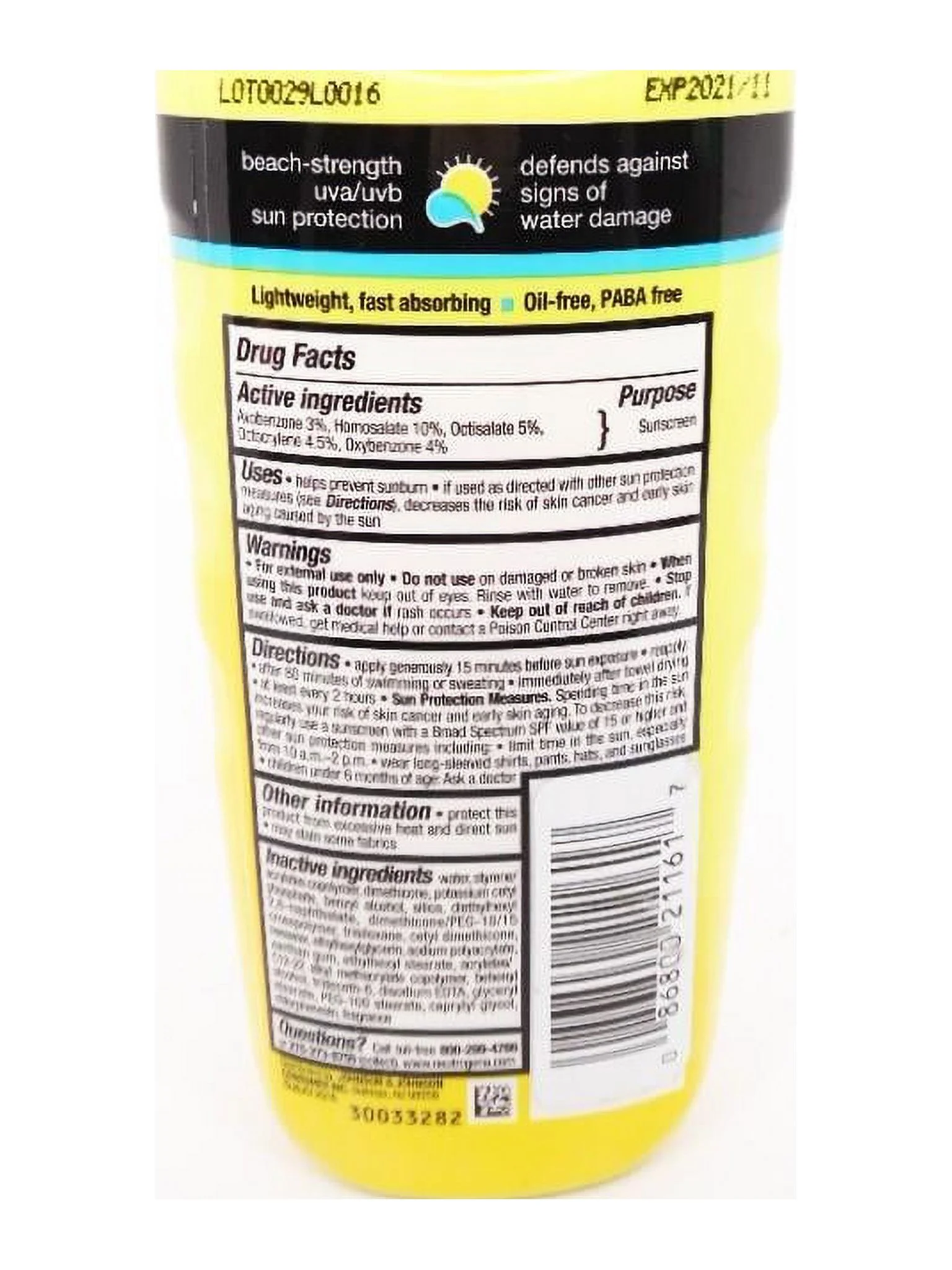 Neutrogena Beach Defense Water + Sun Protection Sunscreen Lotion SPF 70, 6.7 oz.