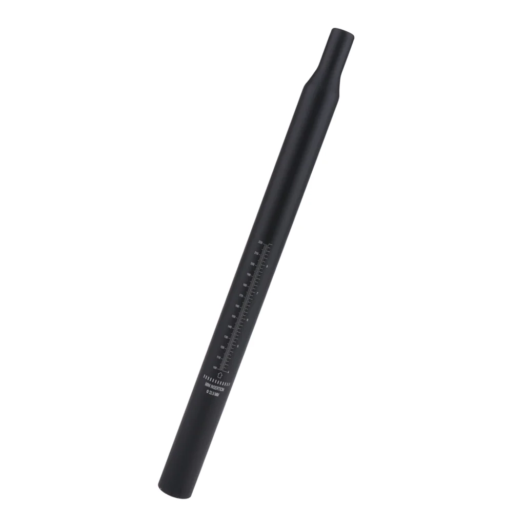 Pillar Seat Post Lightweight Black Seatpost Saddle Tube for Folding Bikes 33.9x450mm