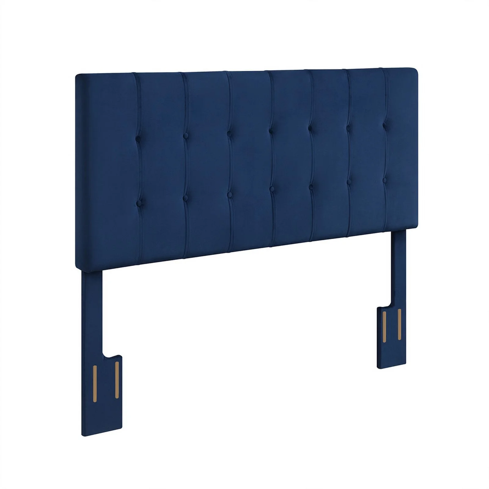 Regina Navy Blue Velvet Upholstered Queen Headboard