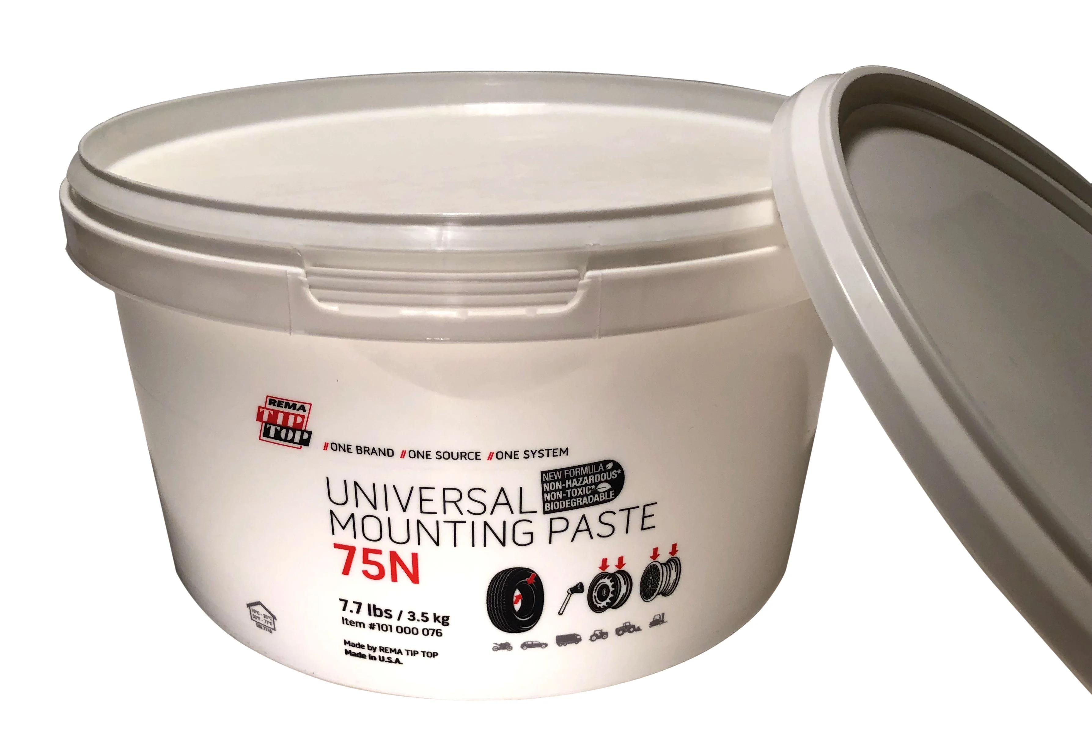 2 Pails of REMA Tip Top Universal Tire Mounting Paste Low Profile 7.7 lb Buckets