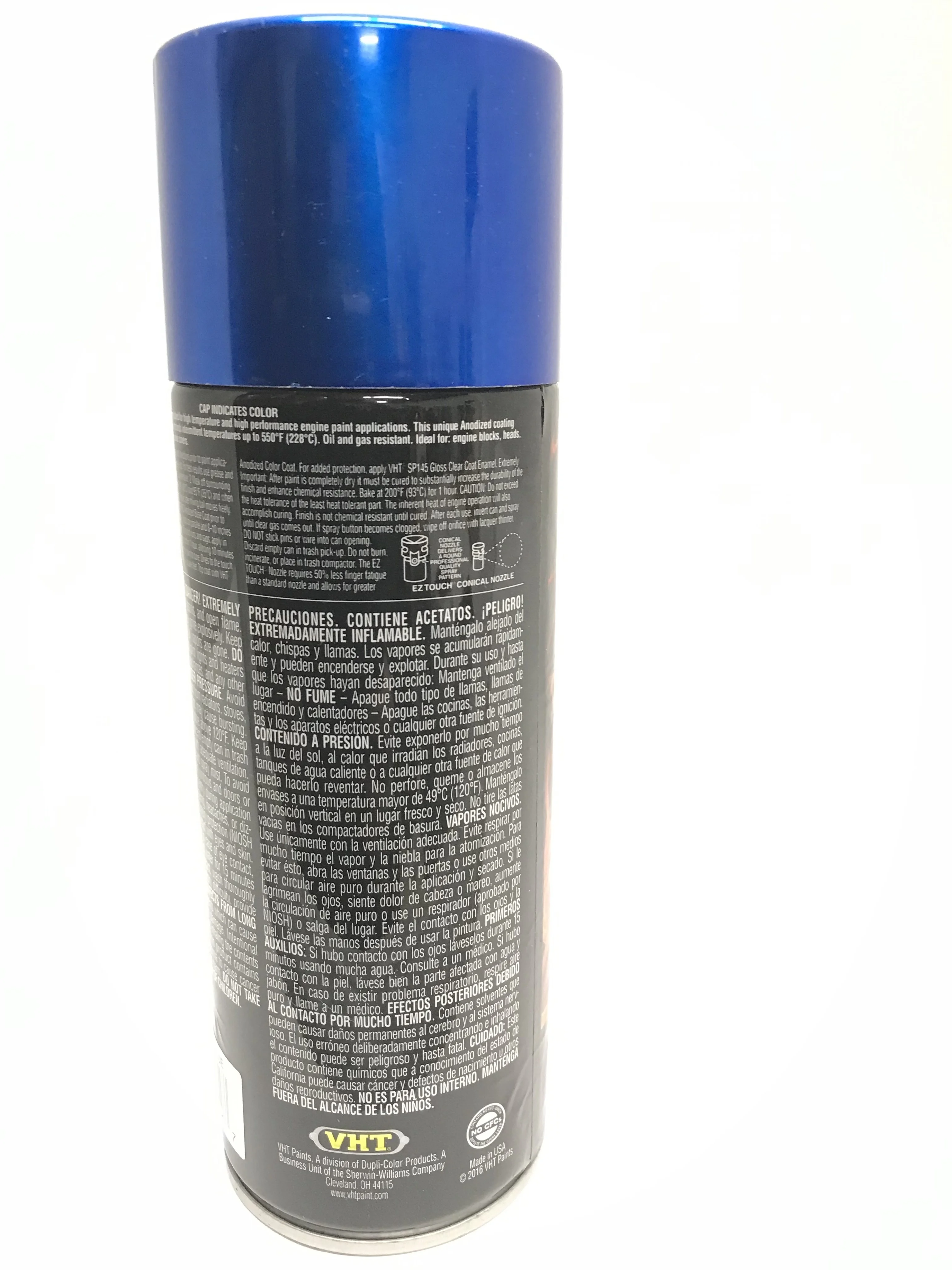 VHT SP451-4 PACK BLUE High Temperature Engine Anodized Color Coat - 11 oz Aerosol