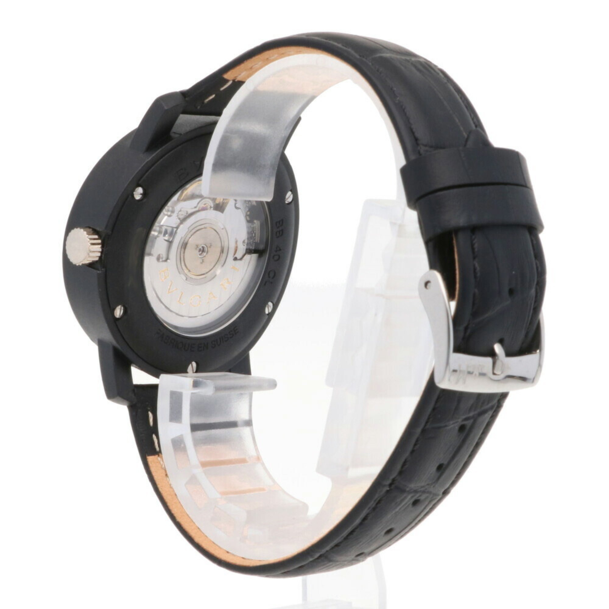 Pre-Owned Bvlgari BVLGARI carbon watch BB40CL self-winding men's (Good)