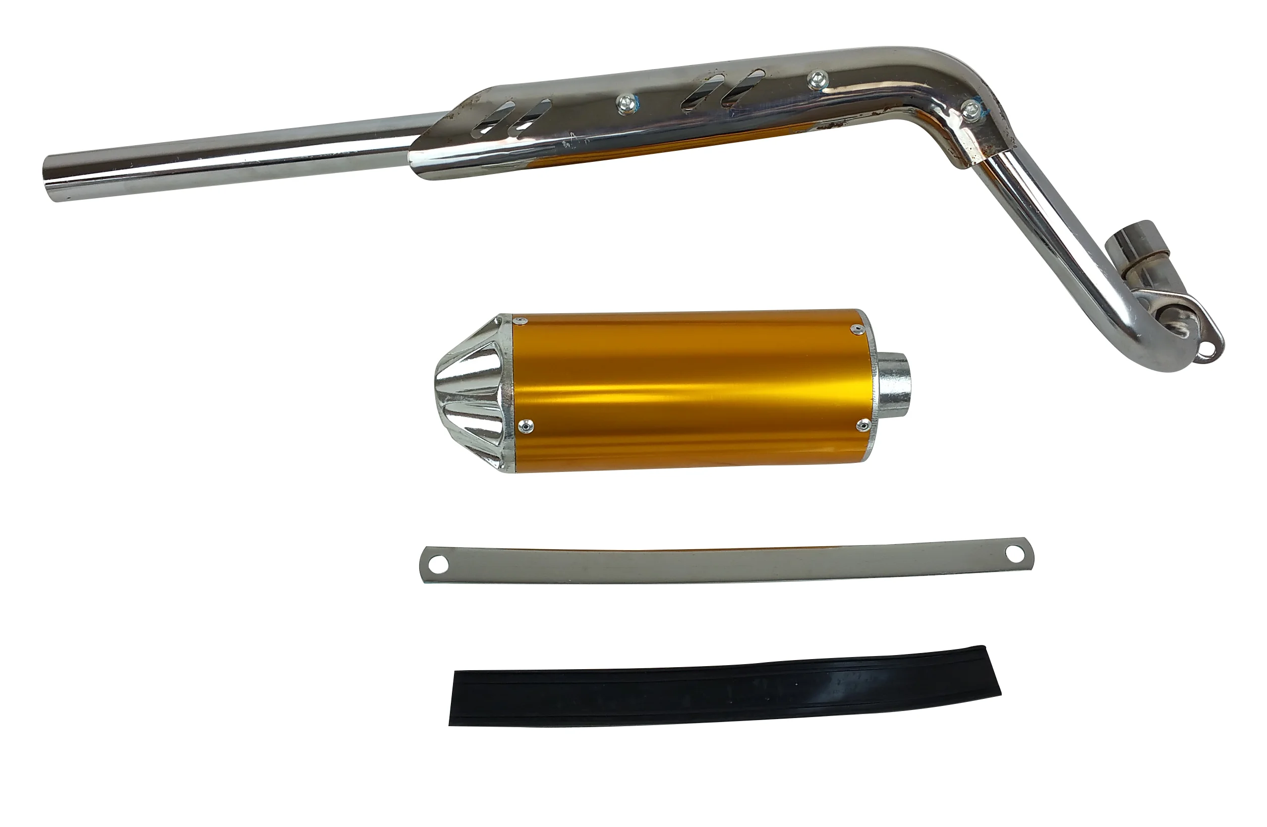 Gold Muffler Exhaust Pipe Honda Apollo Dirt Bike 50 110 125cc Honda Style CRF XR