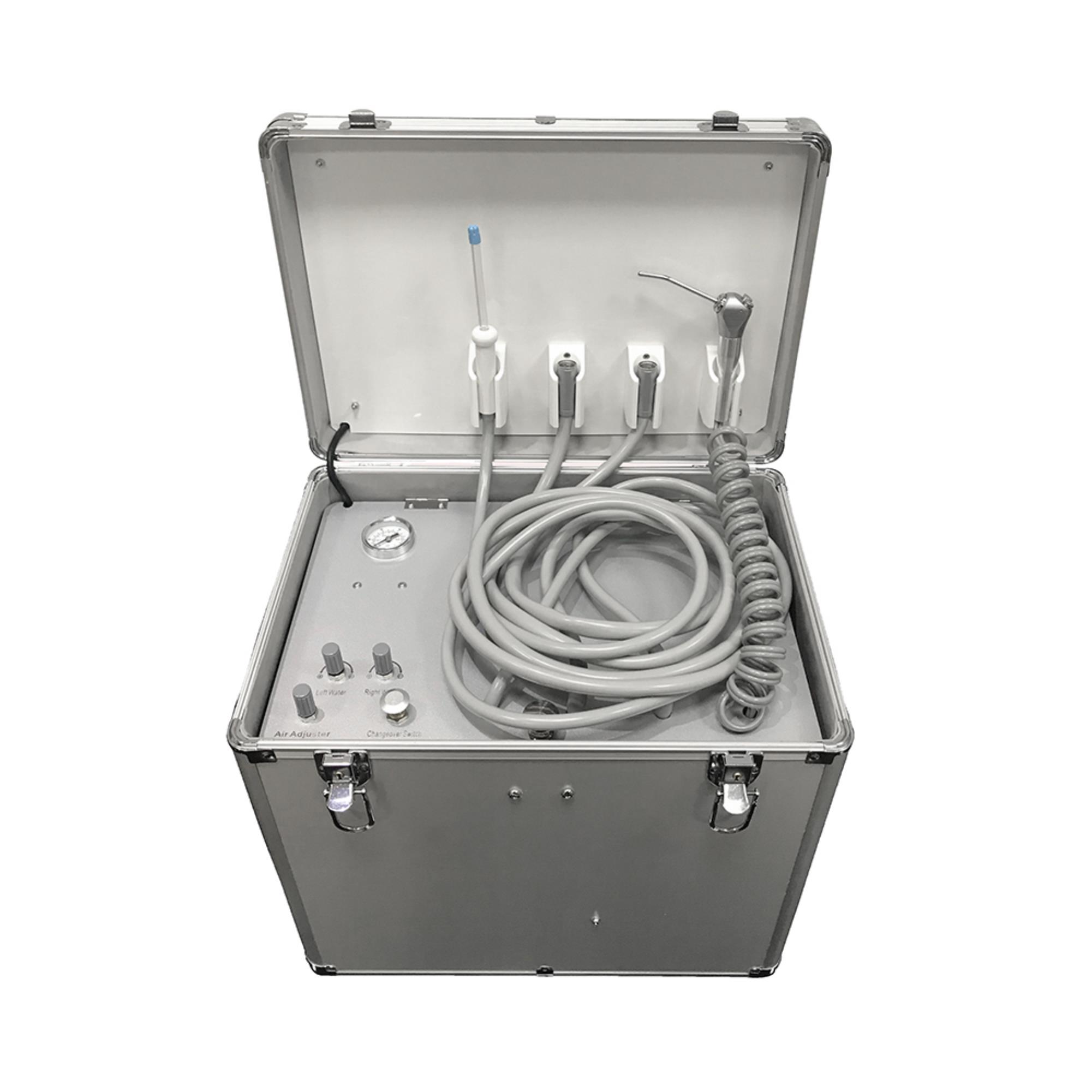 Portable Mobile 4-Hole Dental Delivery Unit Rolling Case: Effortlessly Deliver High-Quality Dental Care Anywhere