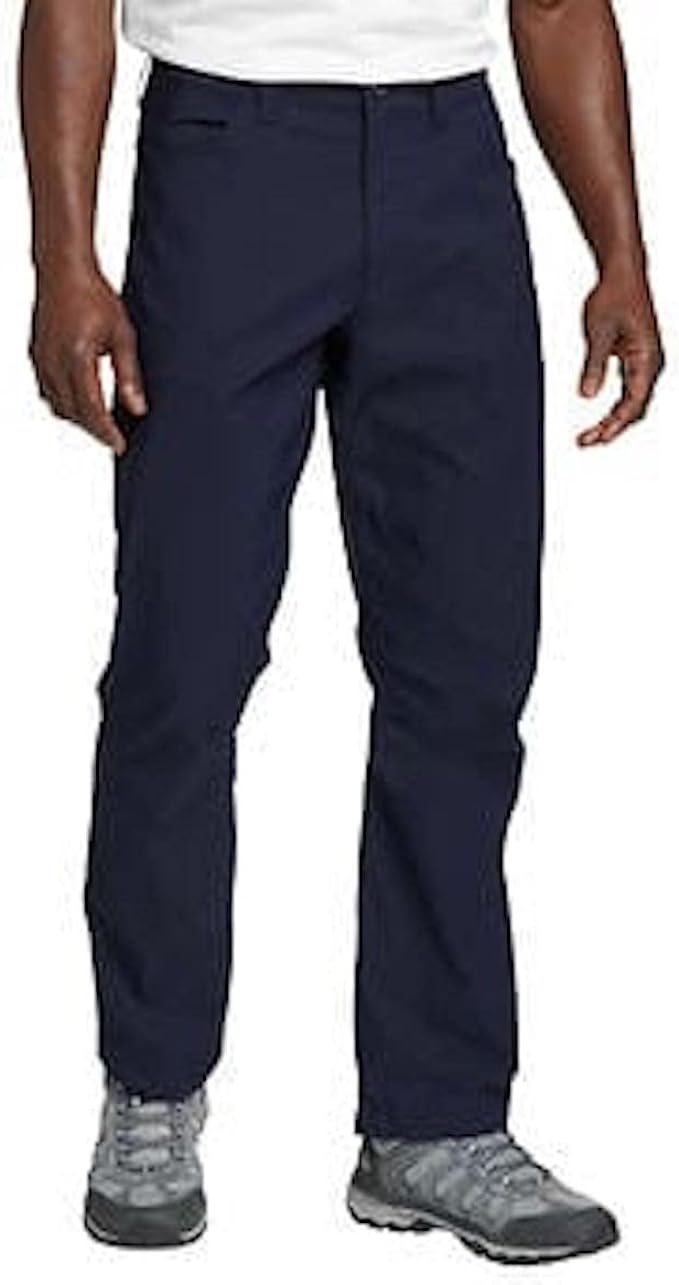 Eddie Bauer Men's Water-Repellent UPF 50+ Stretch Tech Pant (Atlantic, 40Wx32L)
