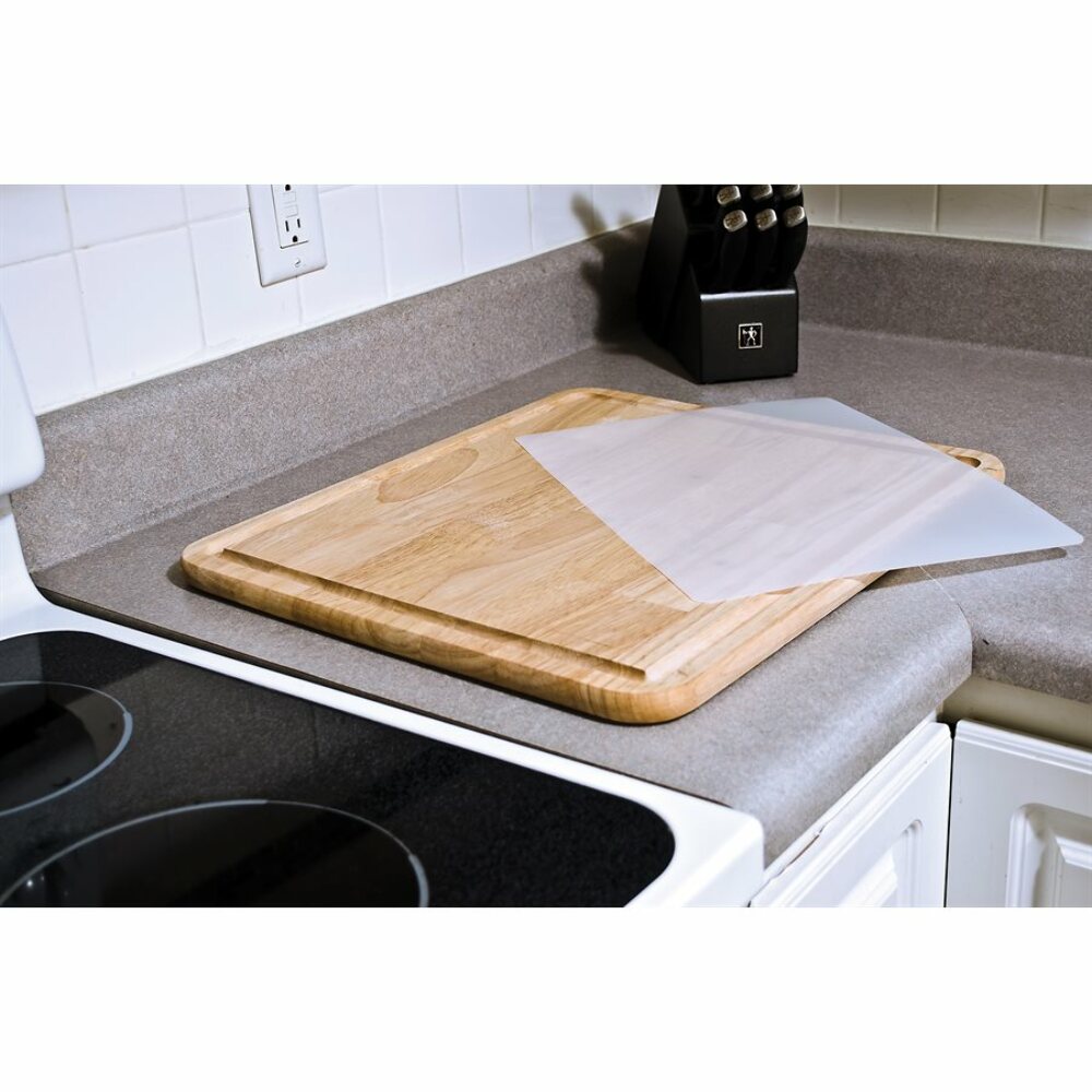 Camco Stove Topper and Cutting Board | Includes Flexible Cutting Mat | Wood Finish (43753)
