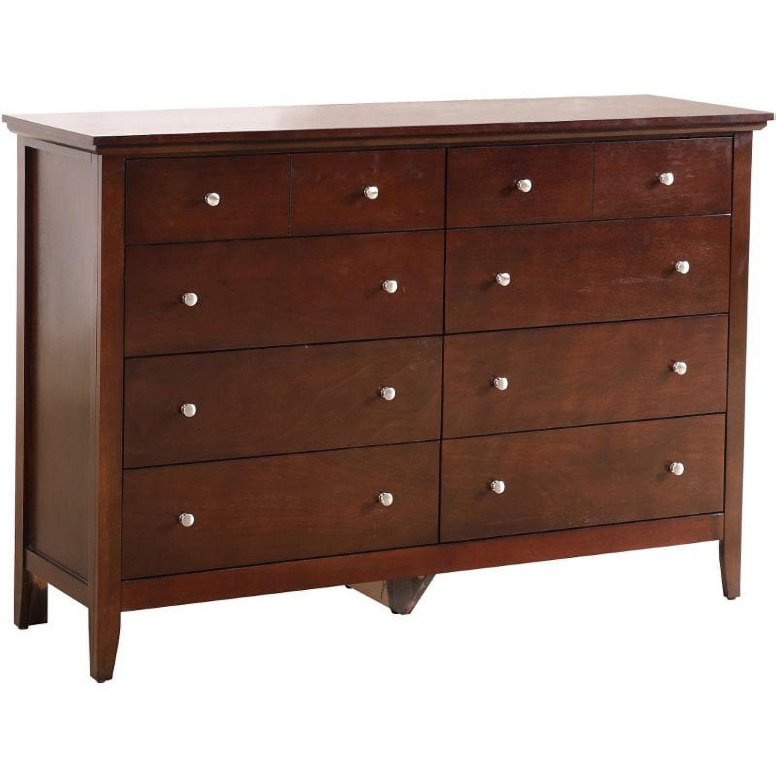 Home Square 3-Piece Set with Full Bed 8-Drawer Dresser & 3-Drawer Nightstand