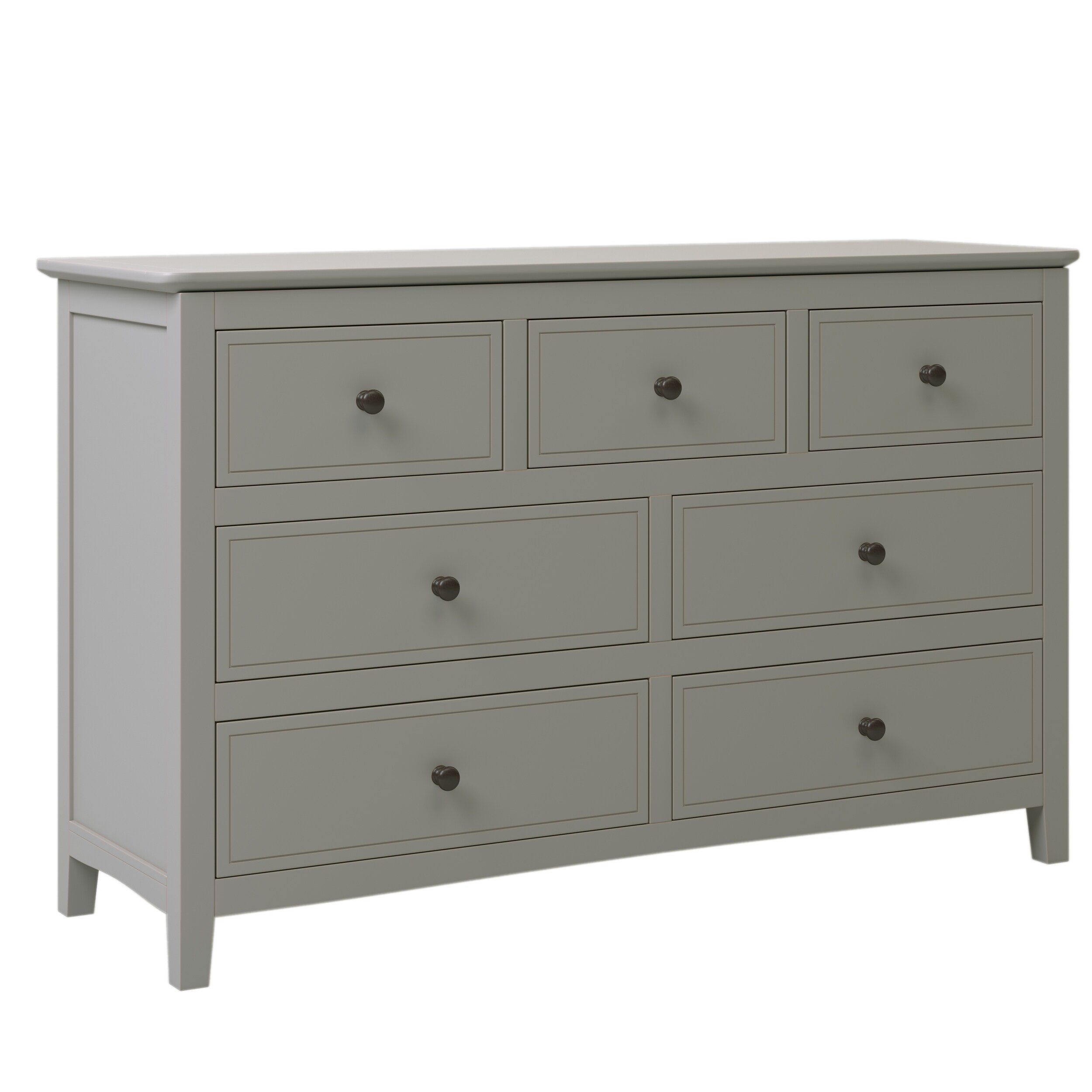 White High Gloss 6-Drawer Dresser