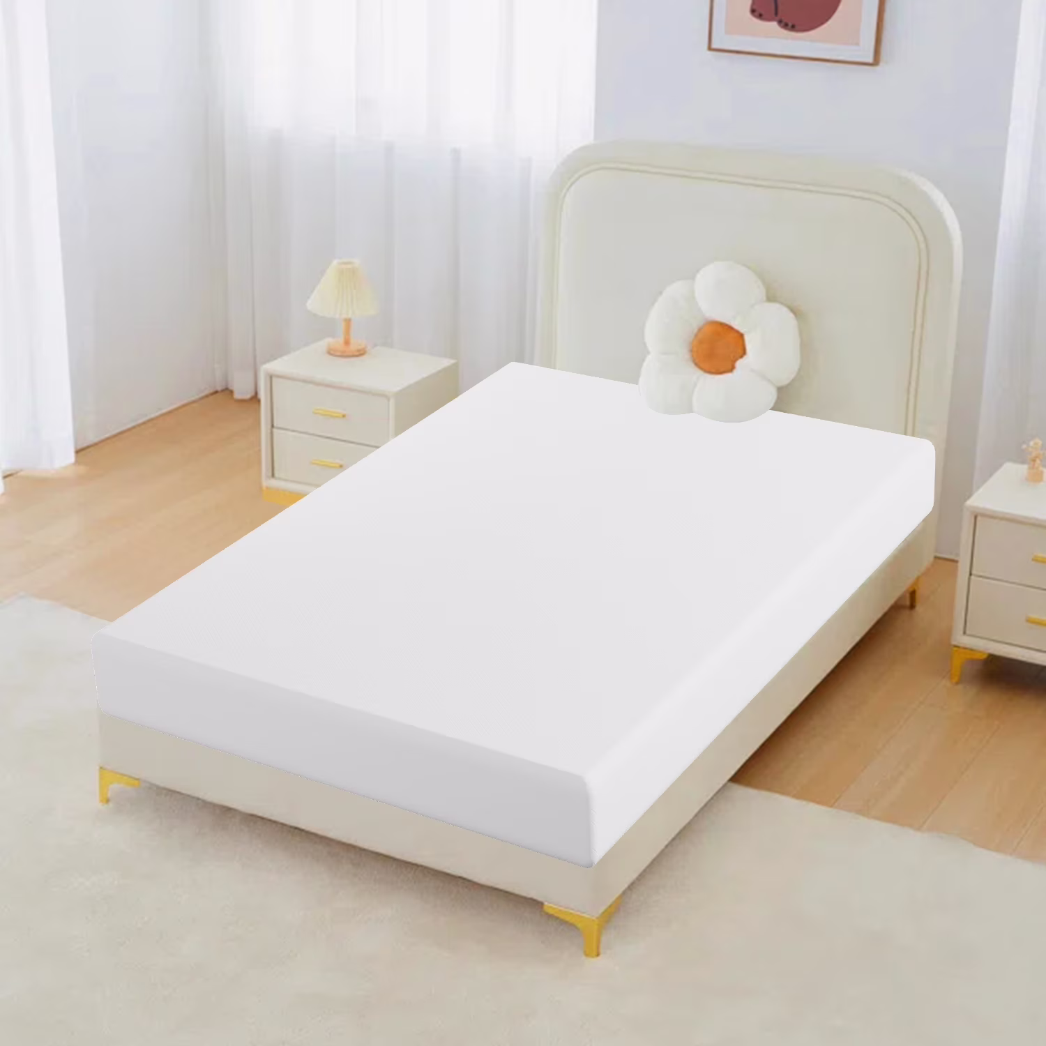 12 Inches Cooling-Gel Memory Foam Mattress Medium Firm Feel Memory Foam Mattress Bed in a Box CertiPUR-US Certified, Twin